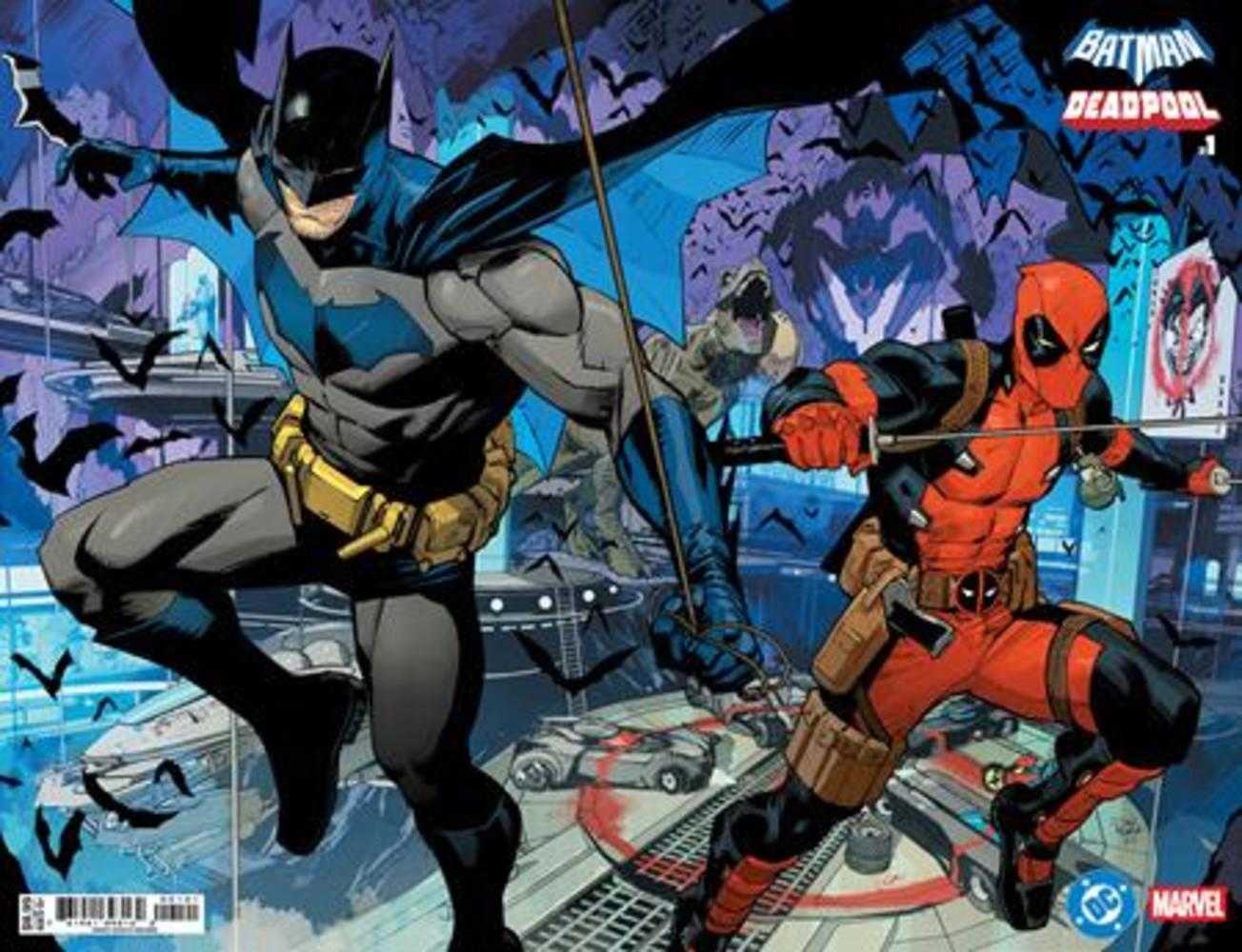 DC/Marvel Batman/Deadpool #1 (One Shot) Cover B Dan Mora Batman Deadpool Wraparound Card Stock Variant