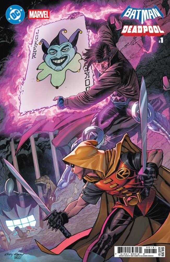 DC/Marvel Batman/Deadpool #1 (One Shot) Cover I Andy Kubert Damian Wayne Gambit Card Stock Variant