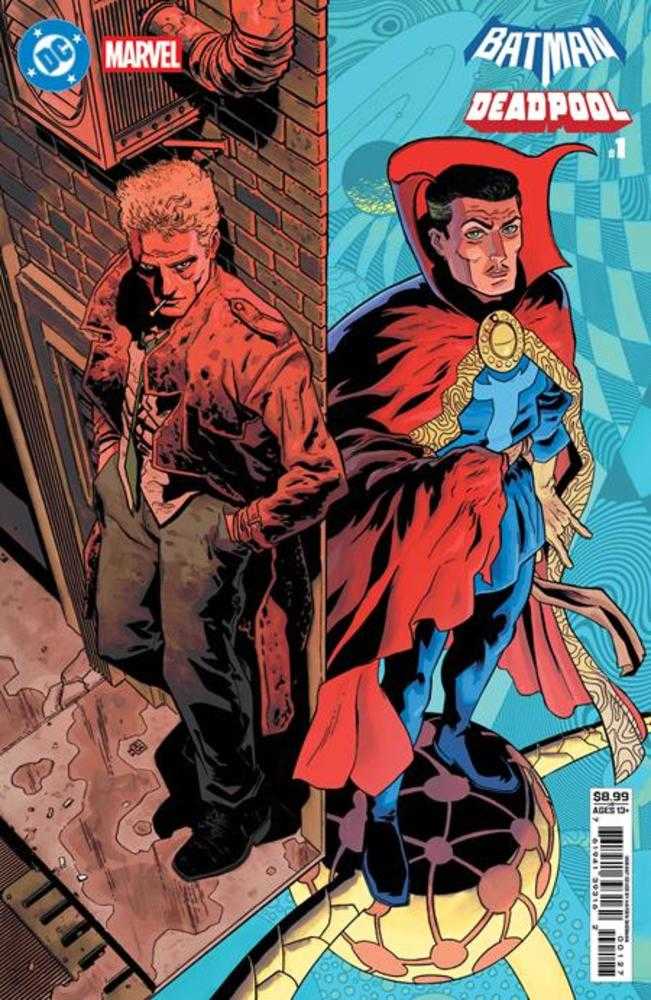 DC/Marvel Batman/Deadpool #1 (One Shot) Cover P Hayden Sherman Constantine Dr Strange Card Stock Variant