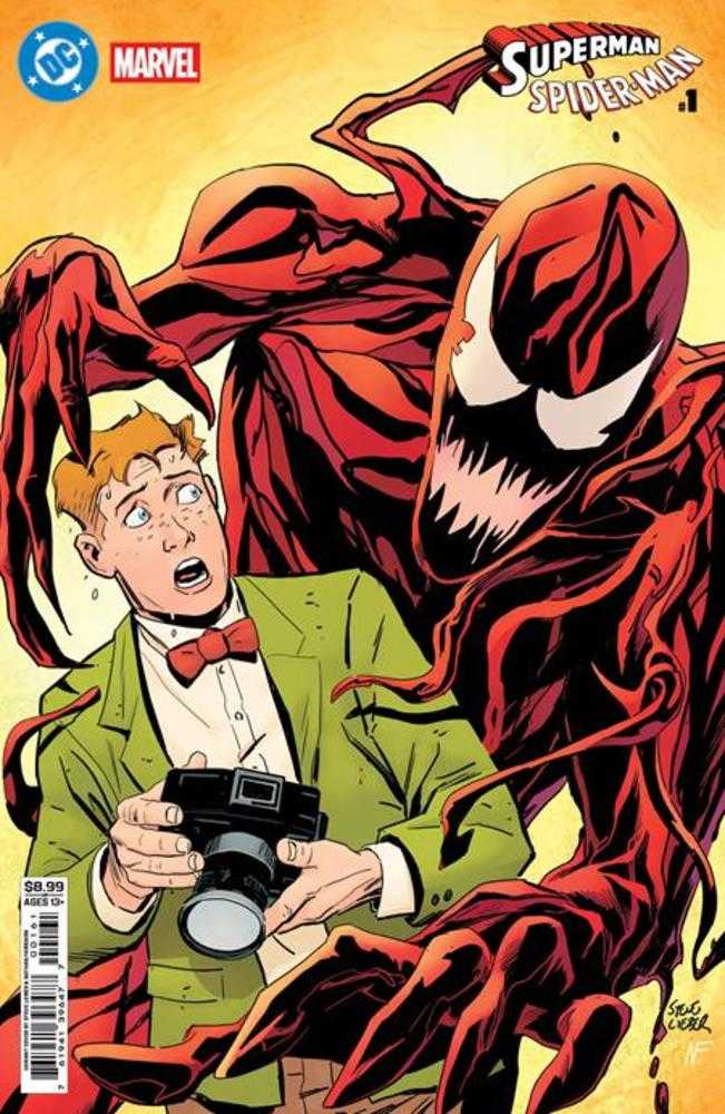 DC/Marvel Superman/Spider-Man #1 (One Shot) Cover F Steve Lieber Jimmy Olsen & Carnage Card Stock Variant