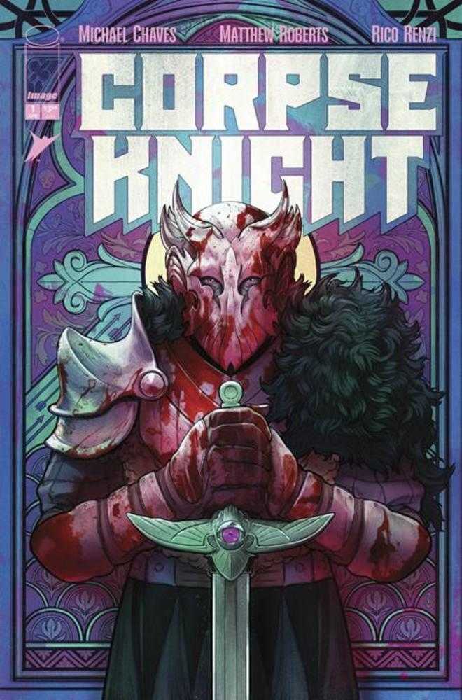 Corpse Knight #1 (Of 6) Cover D 1 in 25 Nimit Malavia Stained Glass Variant (Mature)