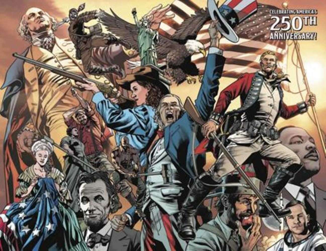 Redcoat #19 Cover C Bryan Hitch Usa 250th Anniversary Wraparound Variant