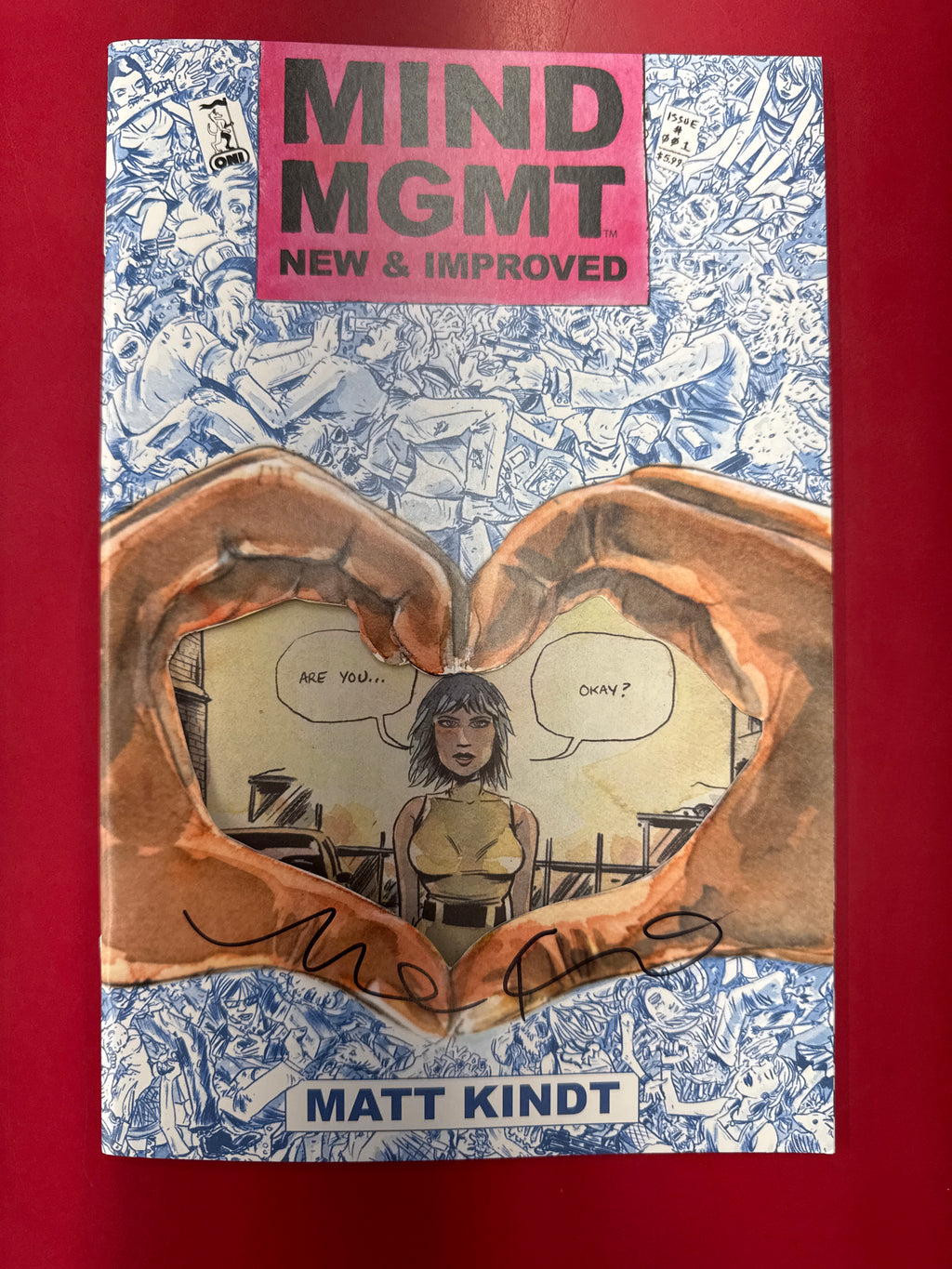 Mind Mgmt New & Improved #1 Cover A Matt Kindt Die Cut *SIGNED*