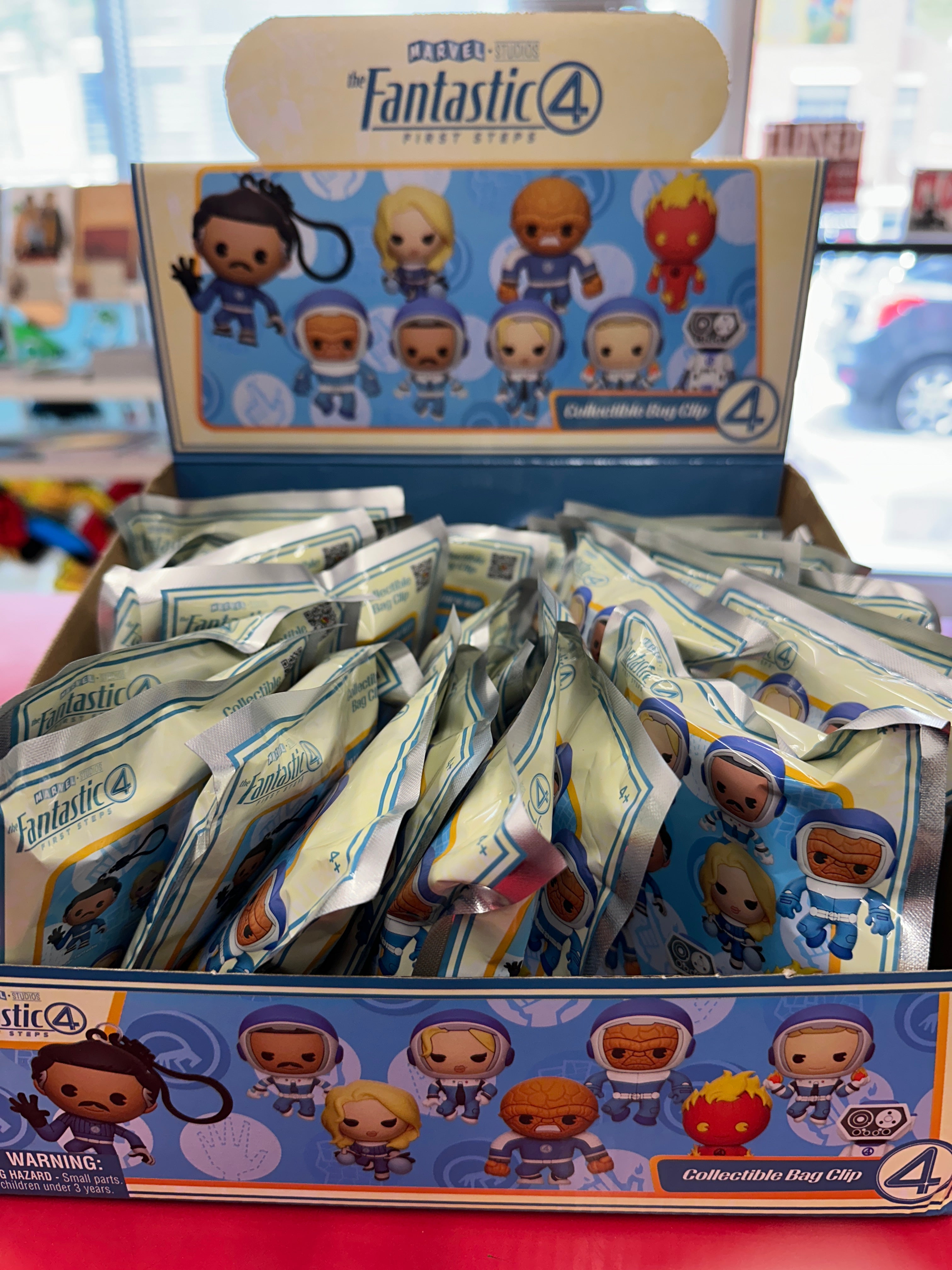 Fantastic Four Movie 3D Foam Bag Clip Keychain Blind Bag