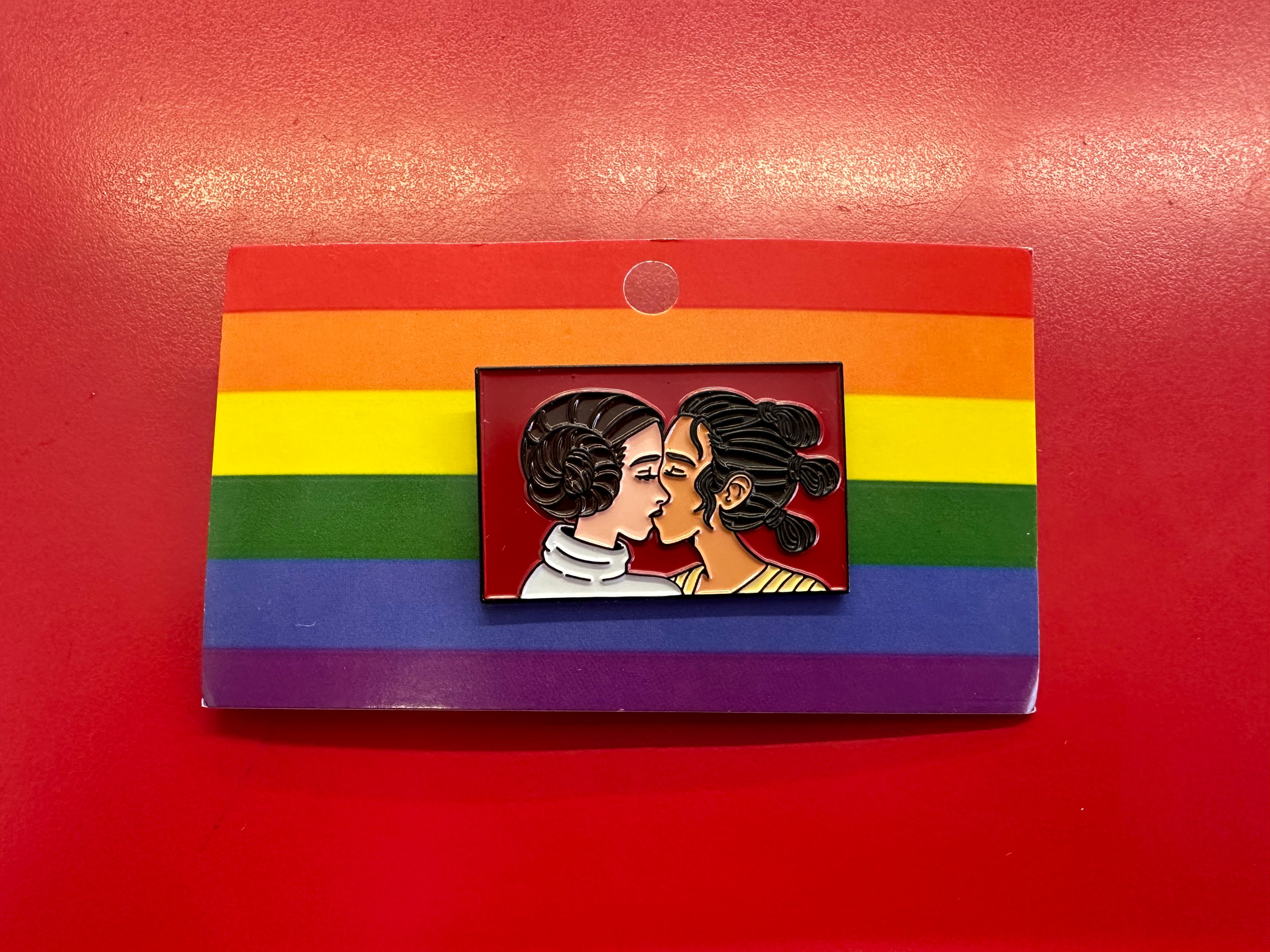 Princess Leia/Rey Pride Pin
