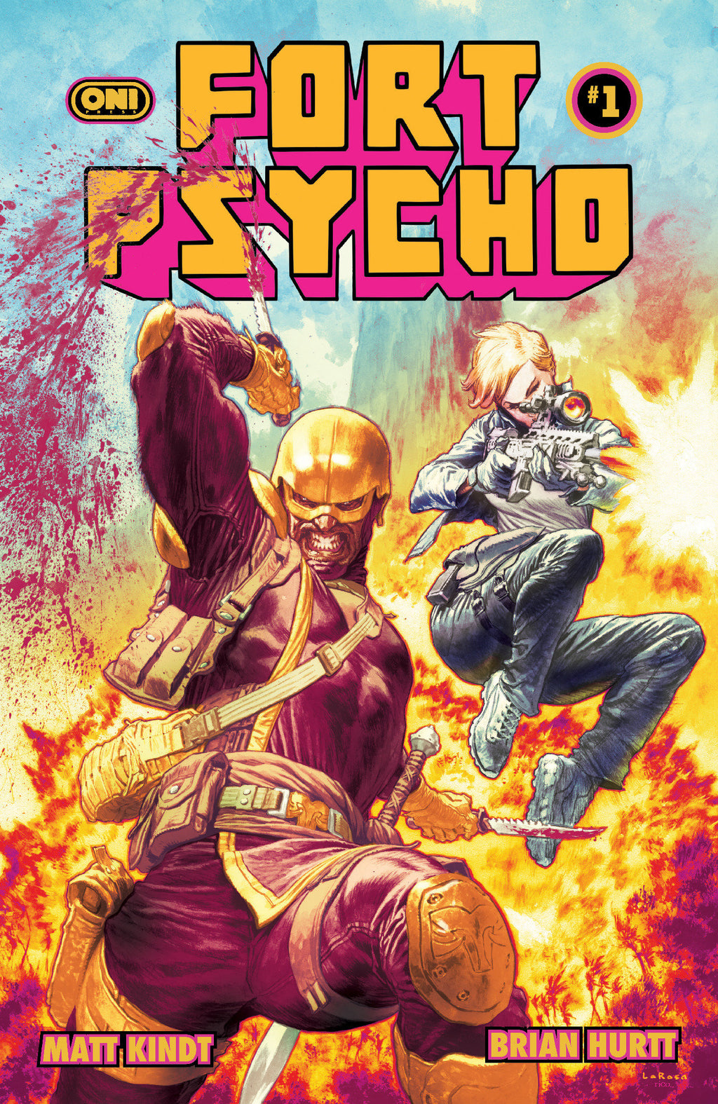 Fort Psycho #1 Cover B Lewis Larosa Variant *DOUBLE-SIGNED*
