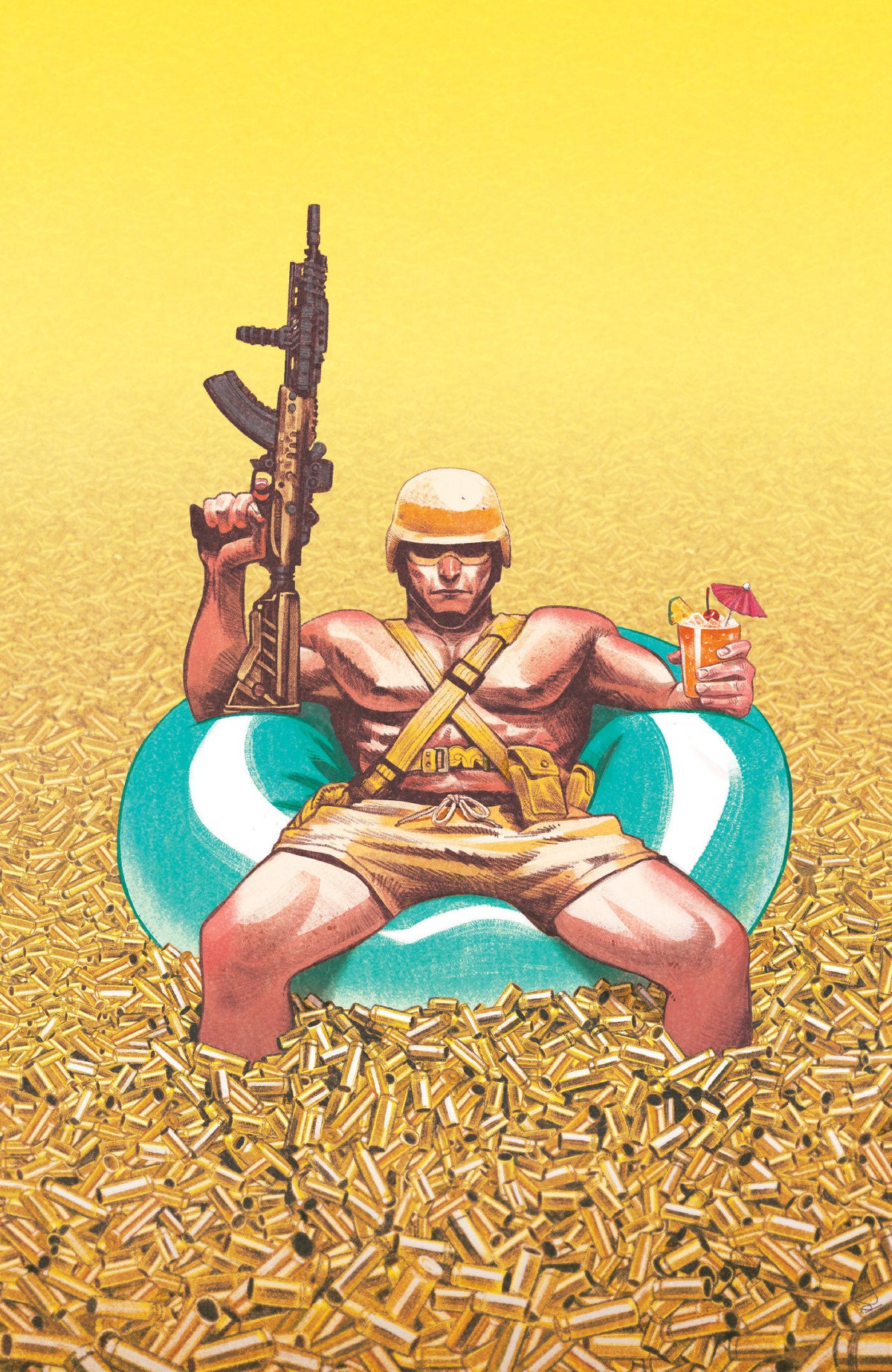 Fort Psycho #2 Cover F 1 in 50 Mike Del Mundo Full Art Variant