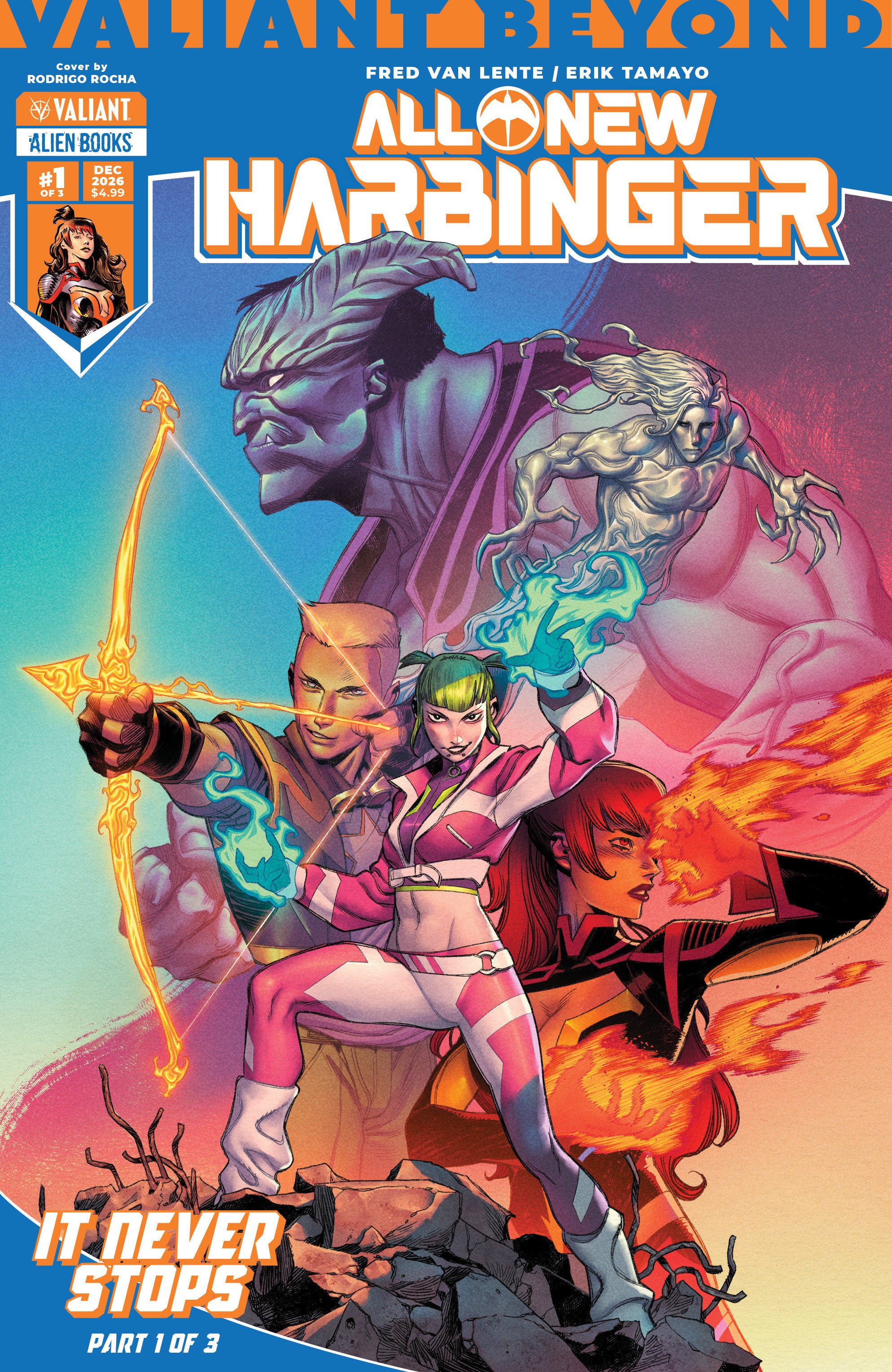 Valiant Beyond All New Harbinger #4 It Never Stops #1 Cover A Rocha