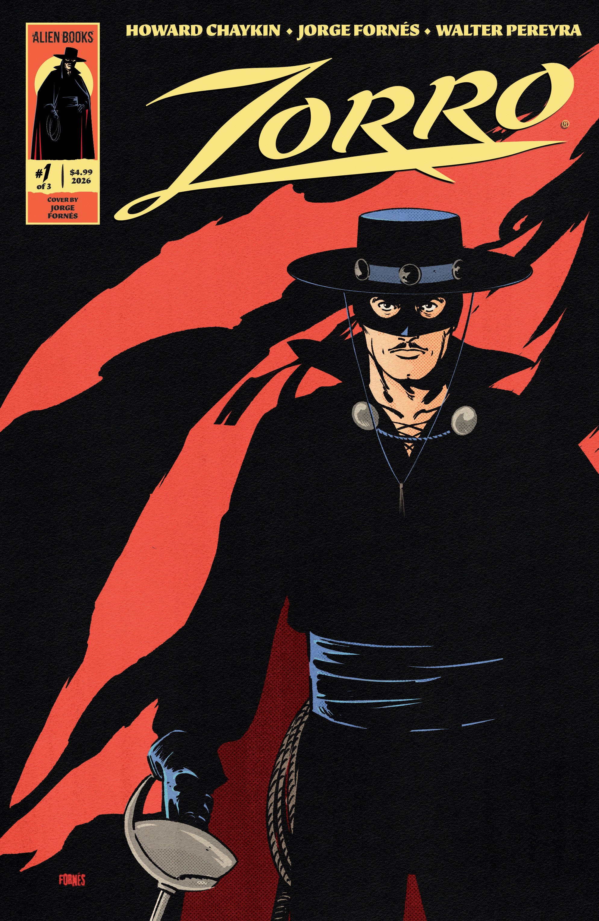 Zorro #1 Cover A Fornés