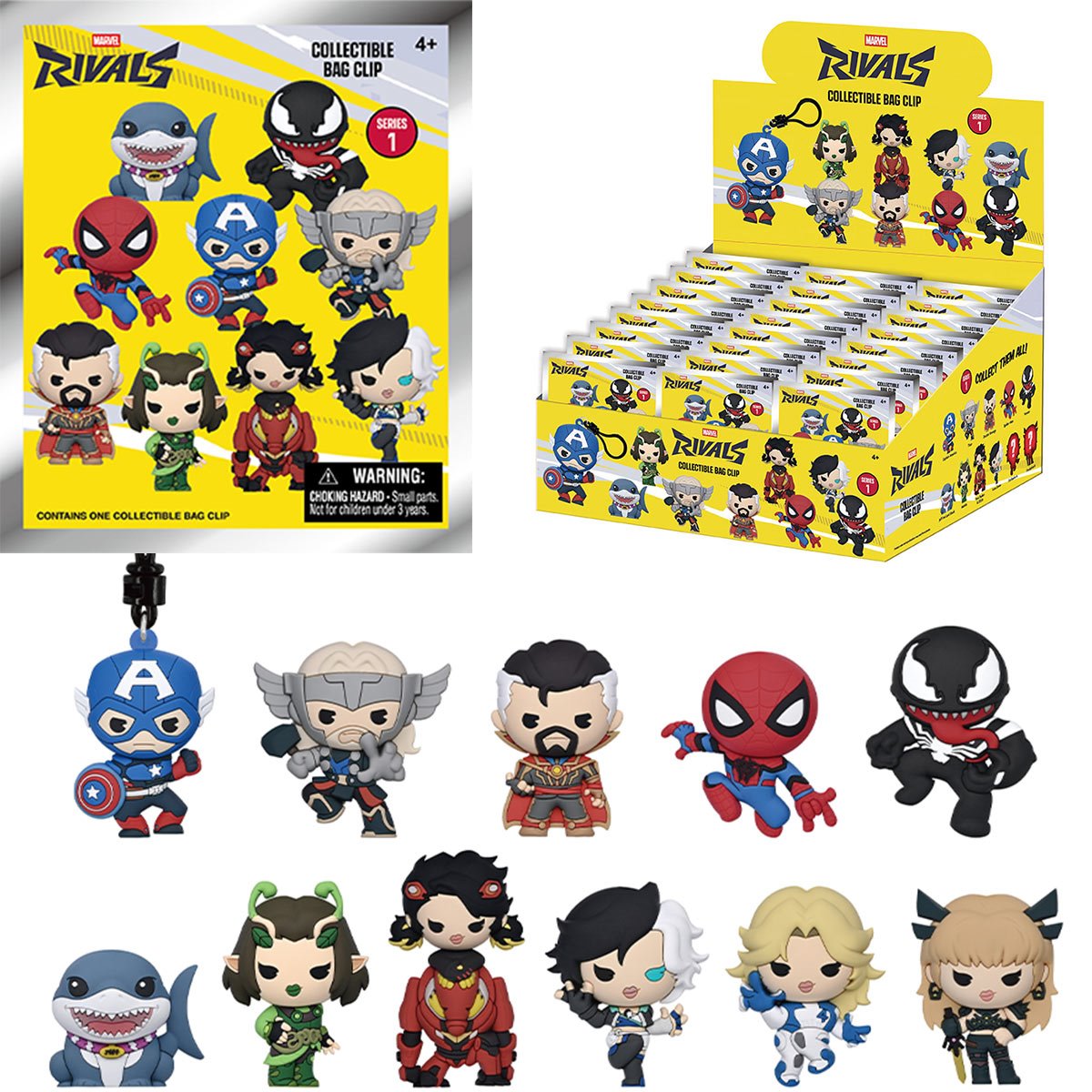 Marvel Rivals Series 1 Foam Bag Clip