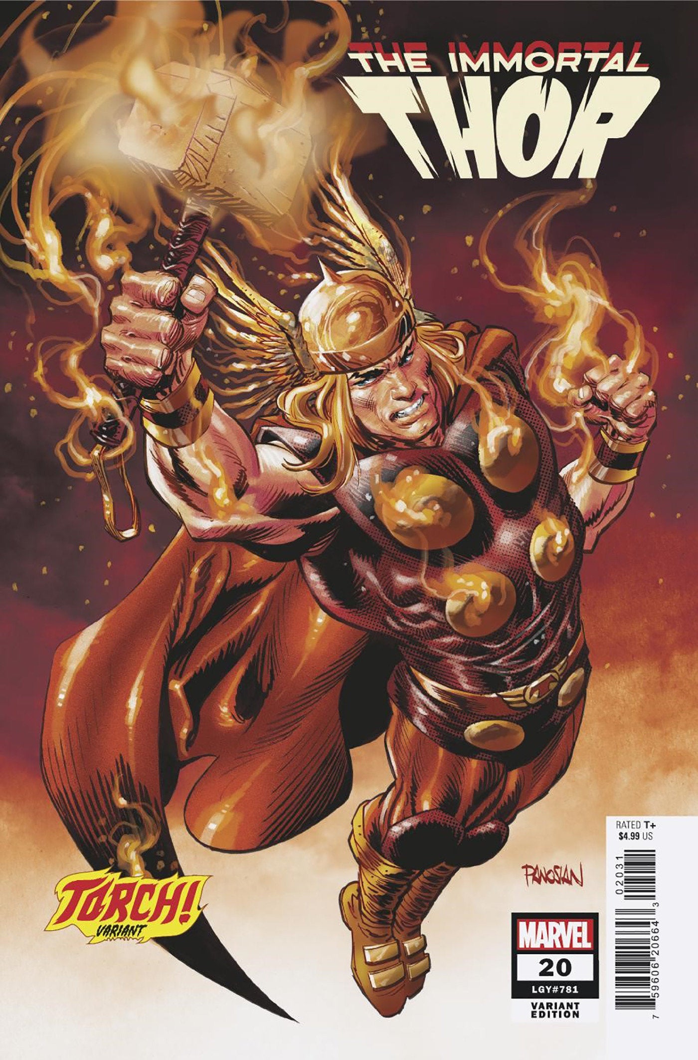 Immortal Thor #20 Dan Panosian Torch Variant