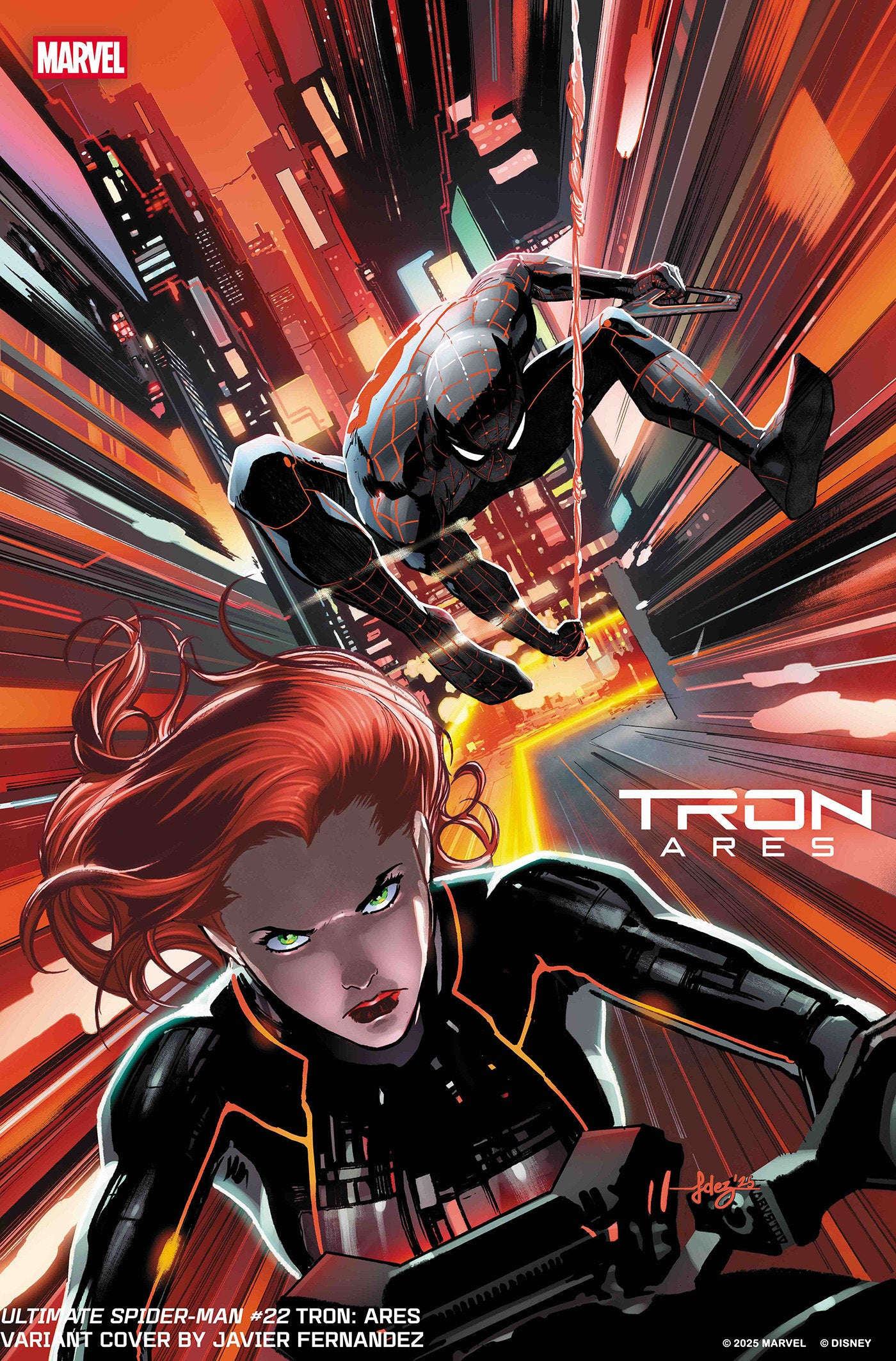 Ultimate Spider-Man #22 Javier Fernandez Tron Ares Variant