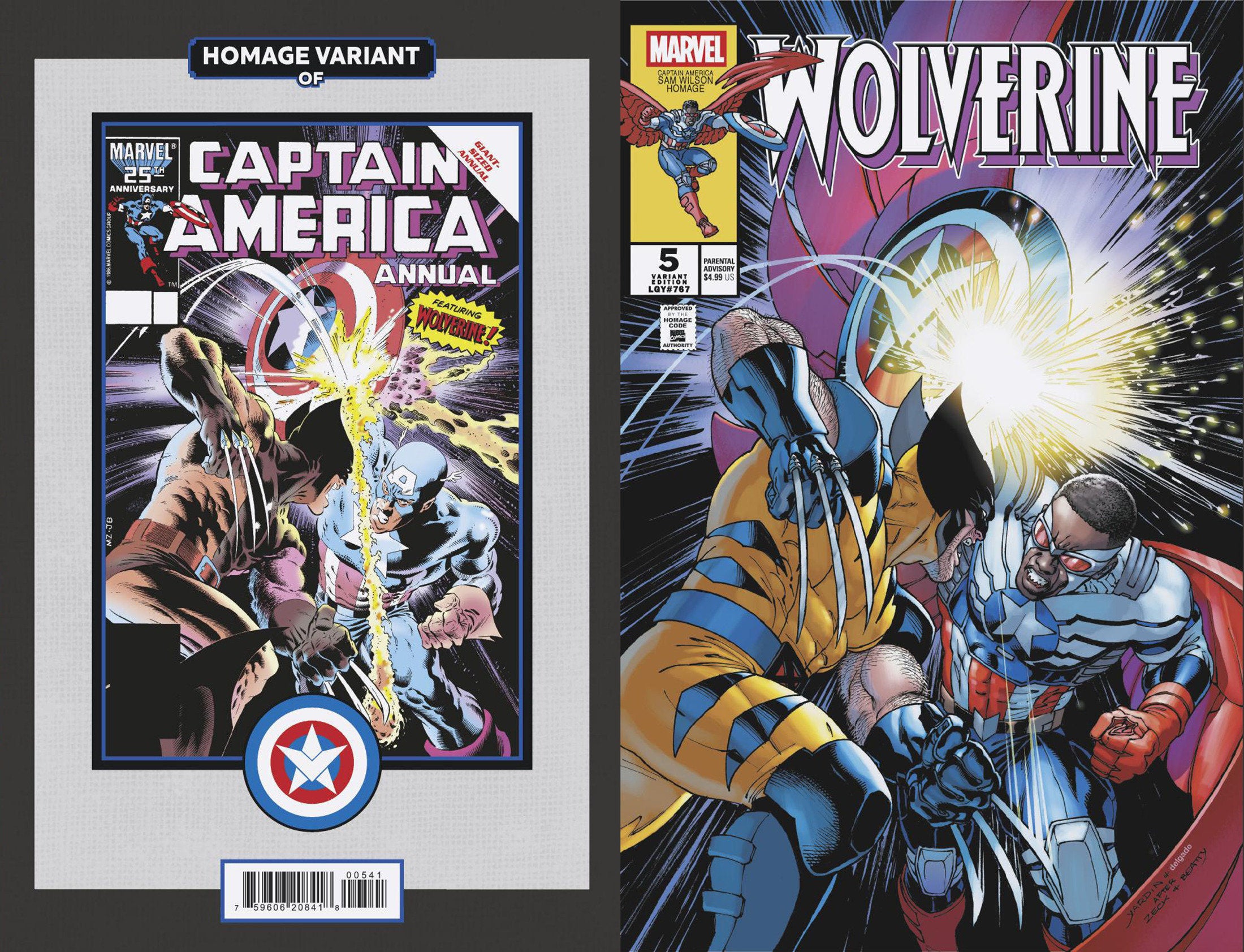 Wolverine #5 David Yardin Captain America Homage Variant