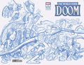 One World Under Doom #3 50 Copy Chris Giarrusso Marvel Universe Connecting Blue Line Sketch Wrap Variant H