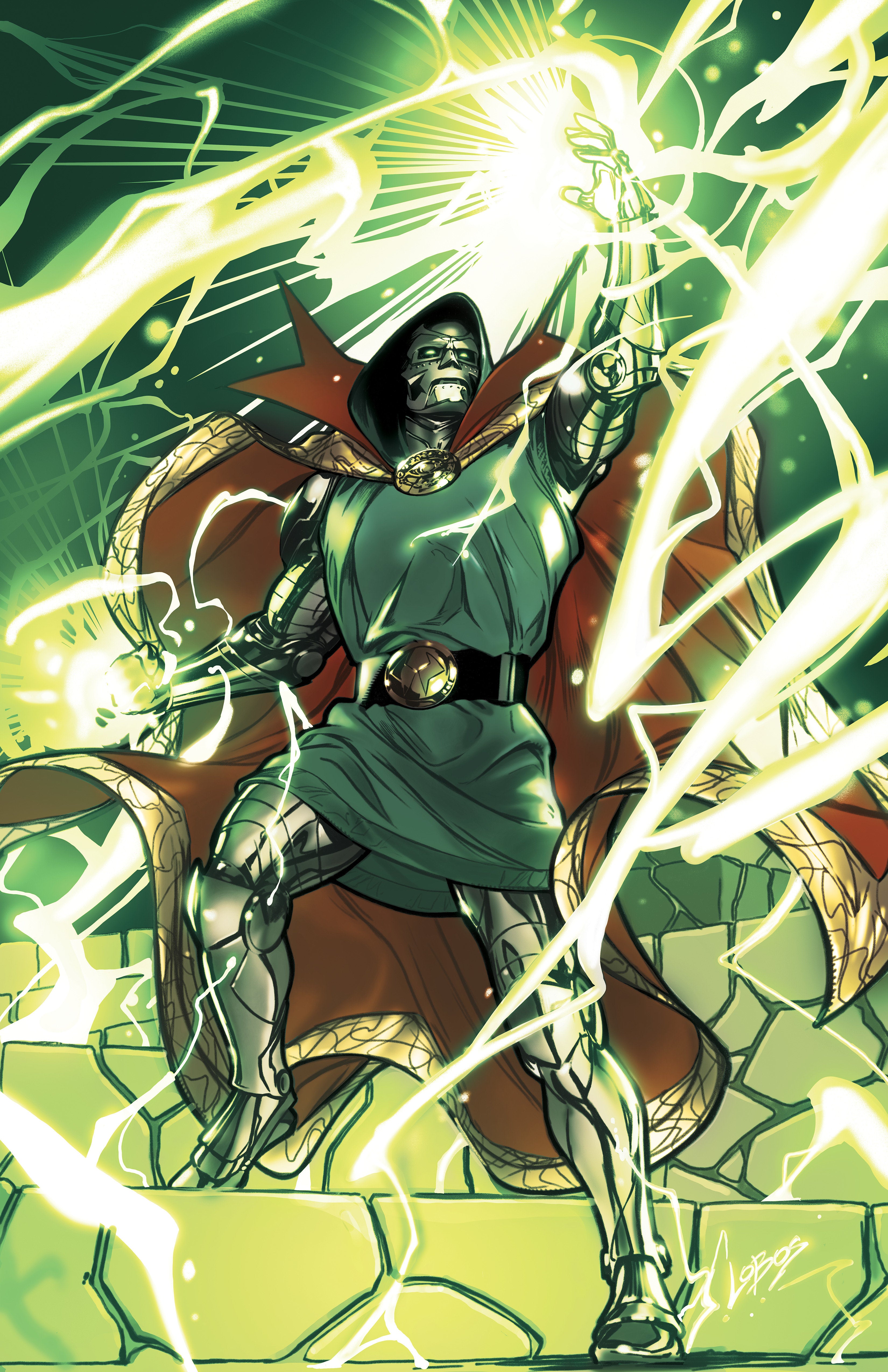 One World Under Doom #6 50 Copy Pablo Villalobos Full Art Variant
