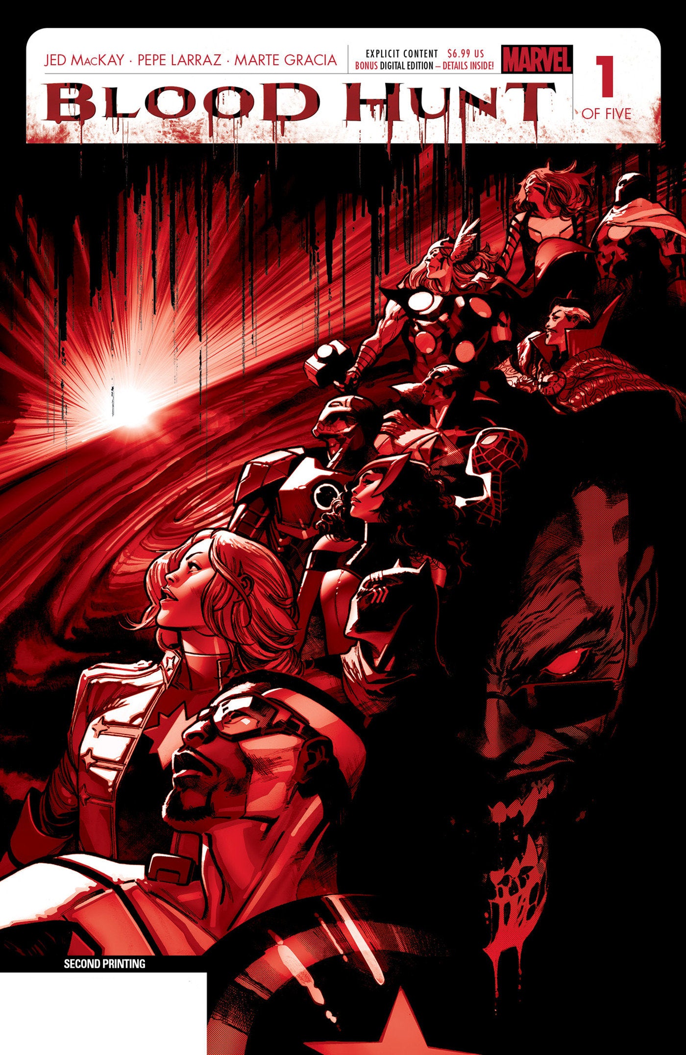 Blood Hunt Red Band #1 Pepe Larraz 2nd Print Variant [Bh]