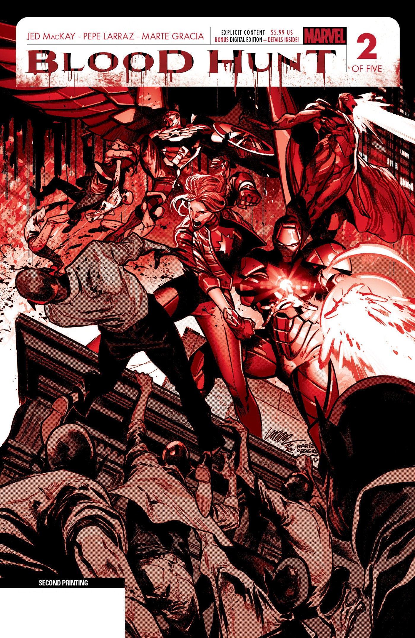 Blood Hunt Red Band #2 Pepe Larraz 2nd Print Variant [Bh]