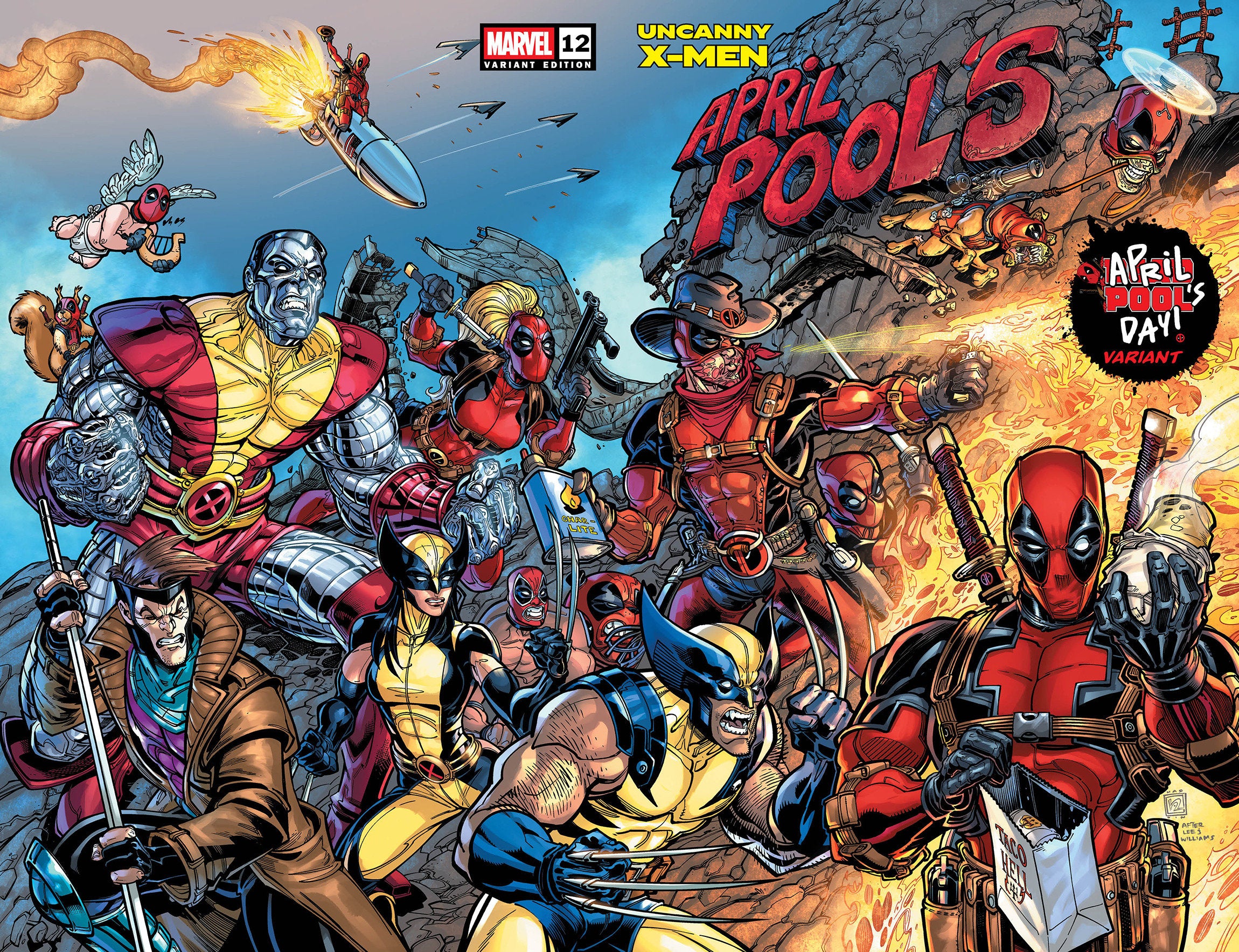 Uncanny X-Men #12 Chad Hardin April Pools Day Wraparound Variant