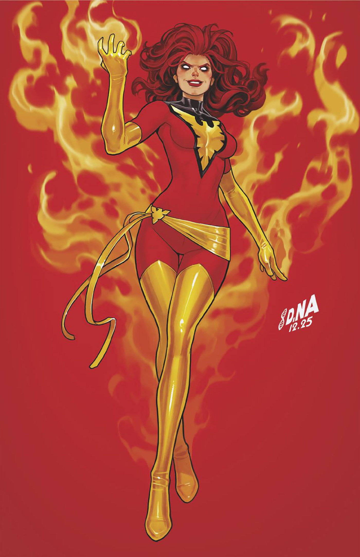 X-Men #25 50 Copy David Nakayama Color Block Red Full Art Variant