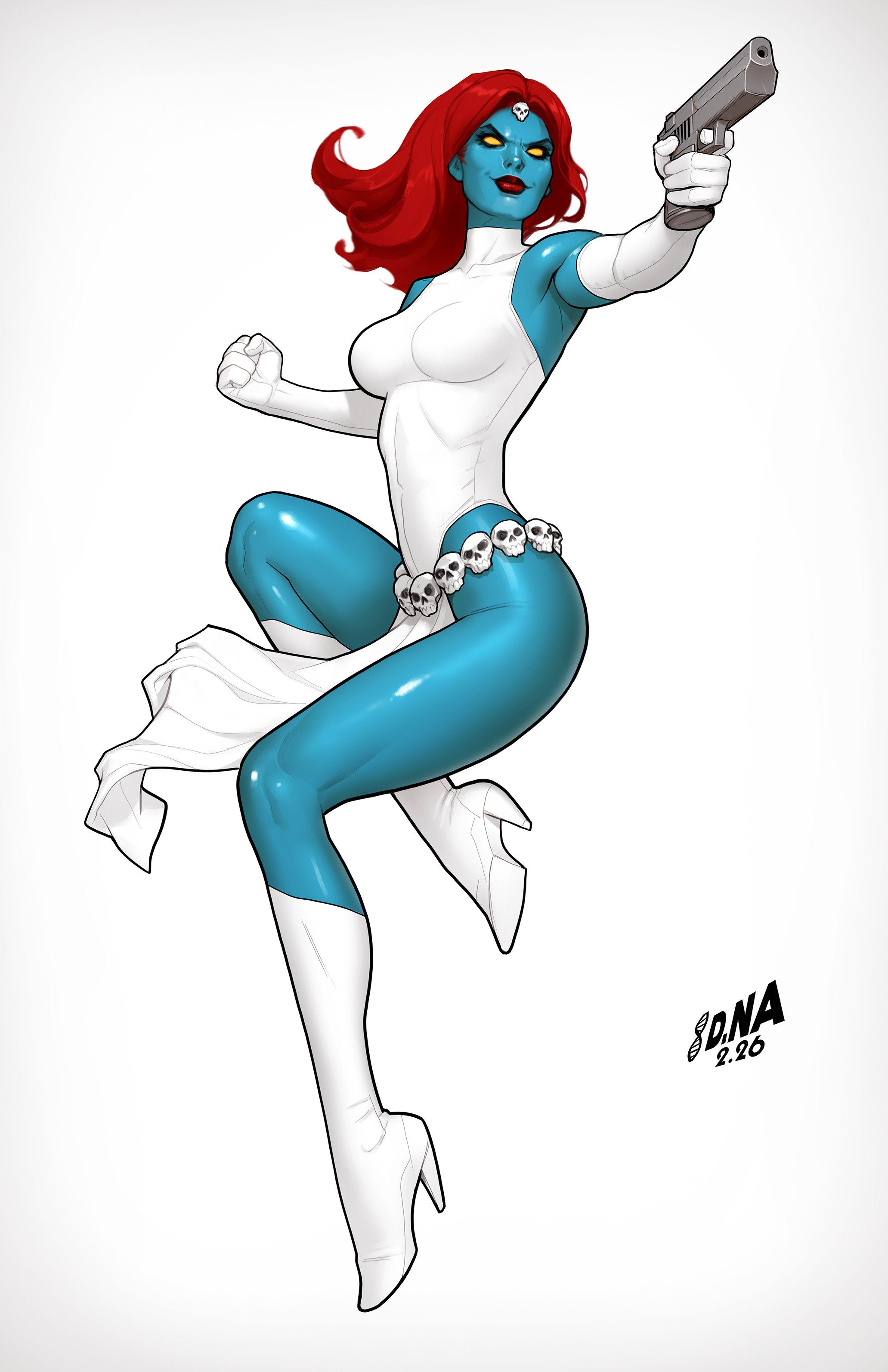 X-Men #28 50 Copy David Nakayama Color Block White Full Art Variant