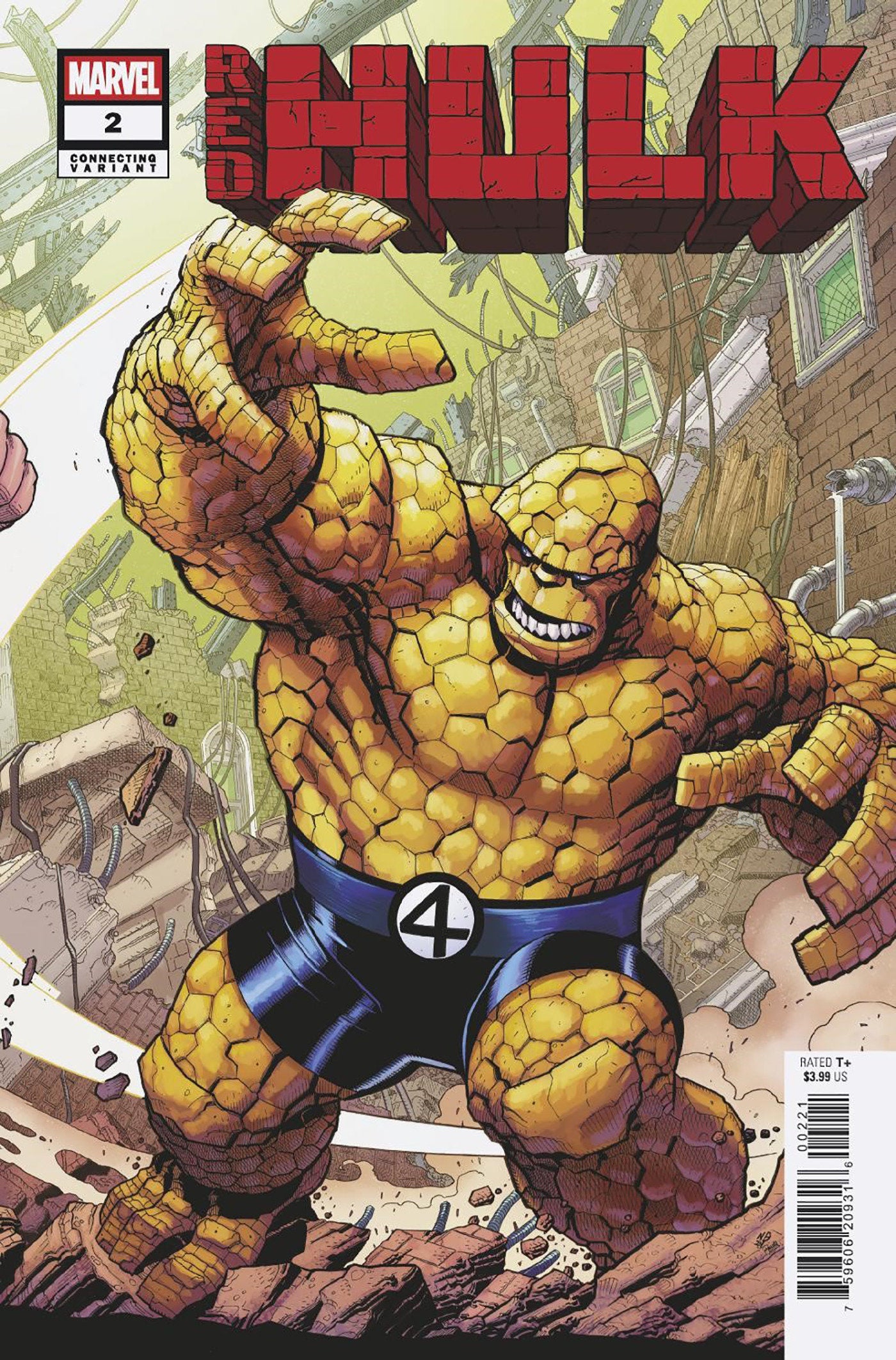Red Hulk #2 Nick Bradshaw Thing Connecting Variant