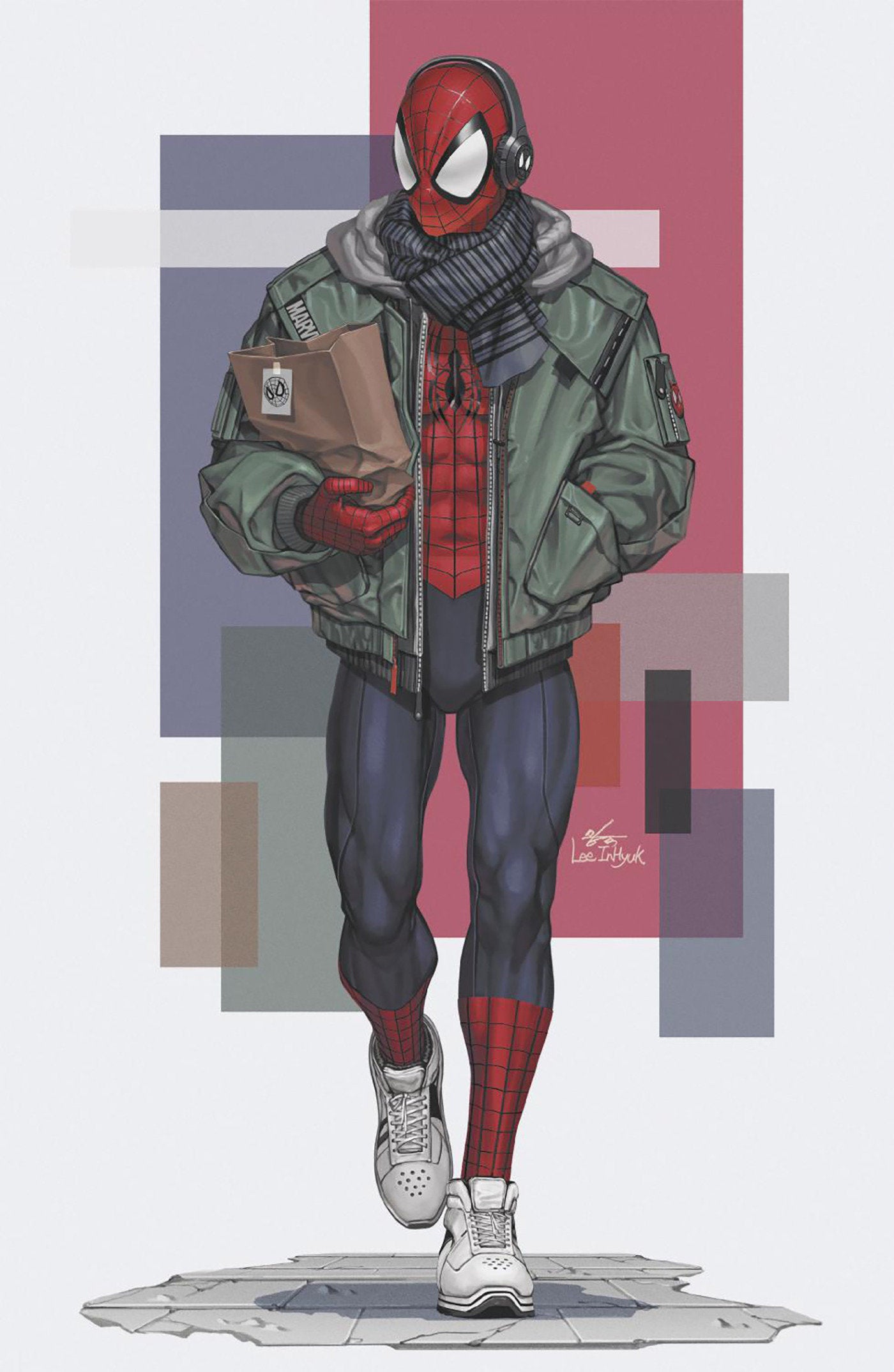 Amazing Spider-Man #15 50 Copy Inhyuk Lee Street Verse Full Art Variant