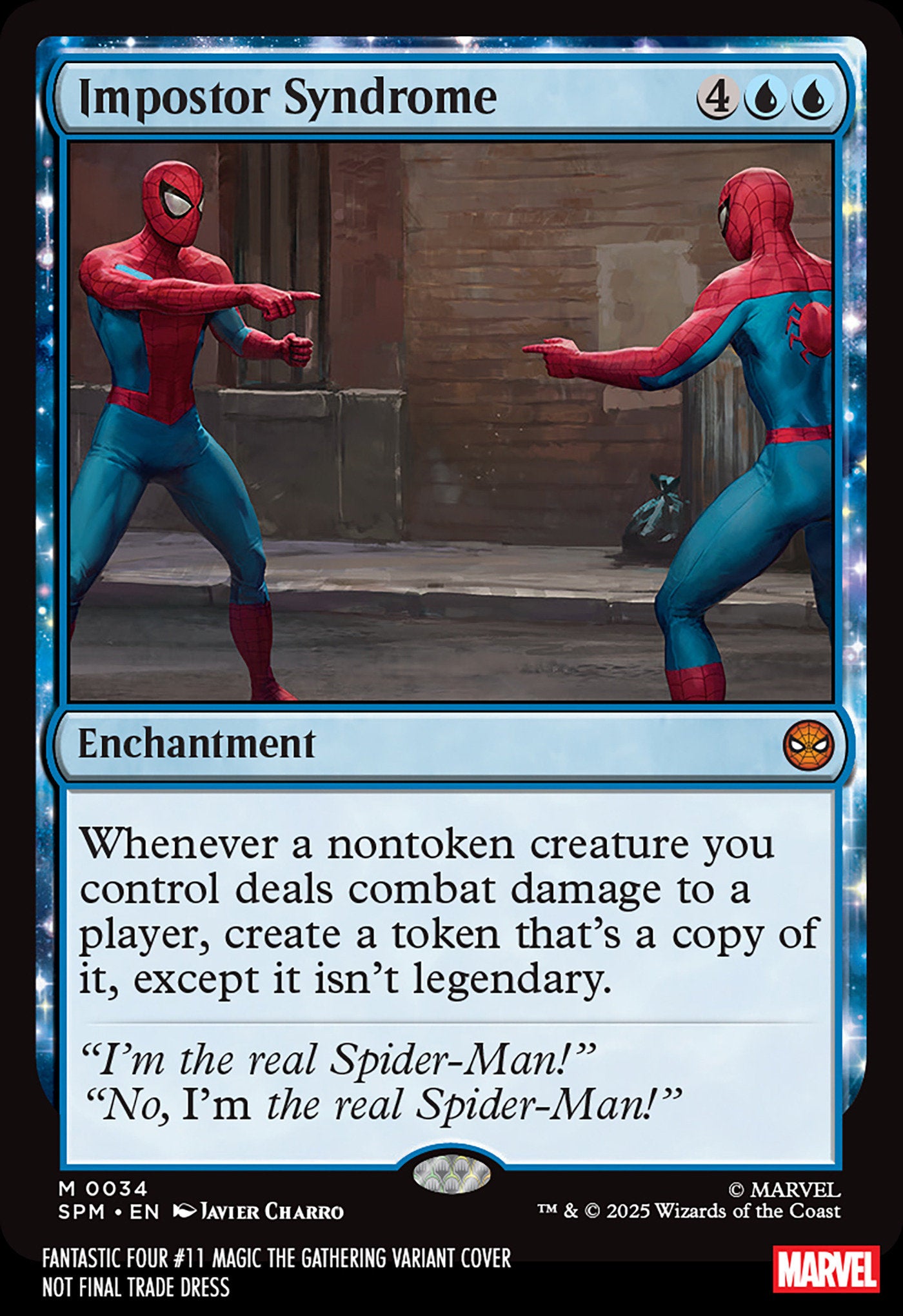 Fantastic Four #11 Javier Charro Magic The Gathering Variant