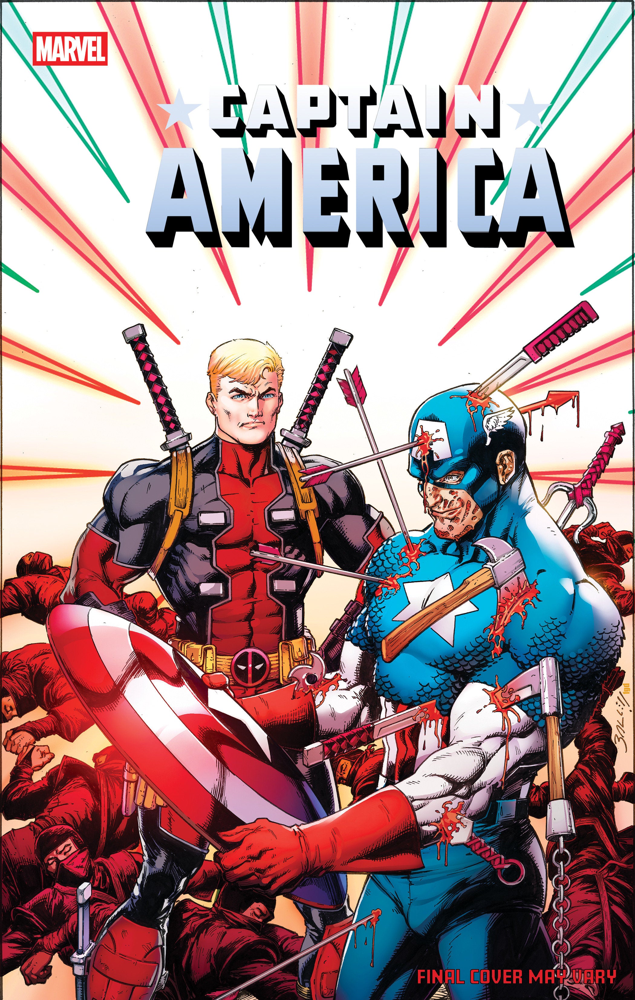 Captain America #9 Mark Bagley April Pools Day Variant
