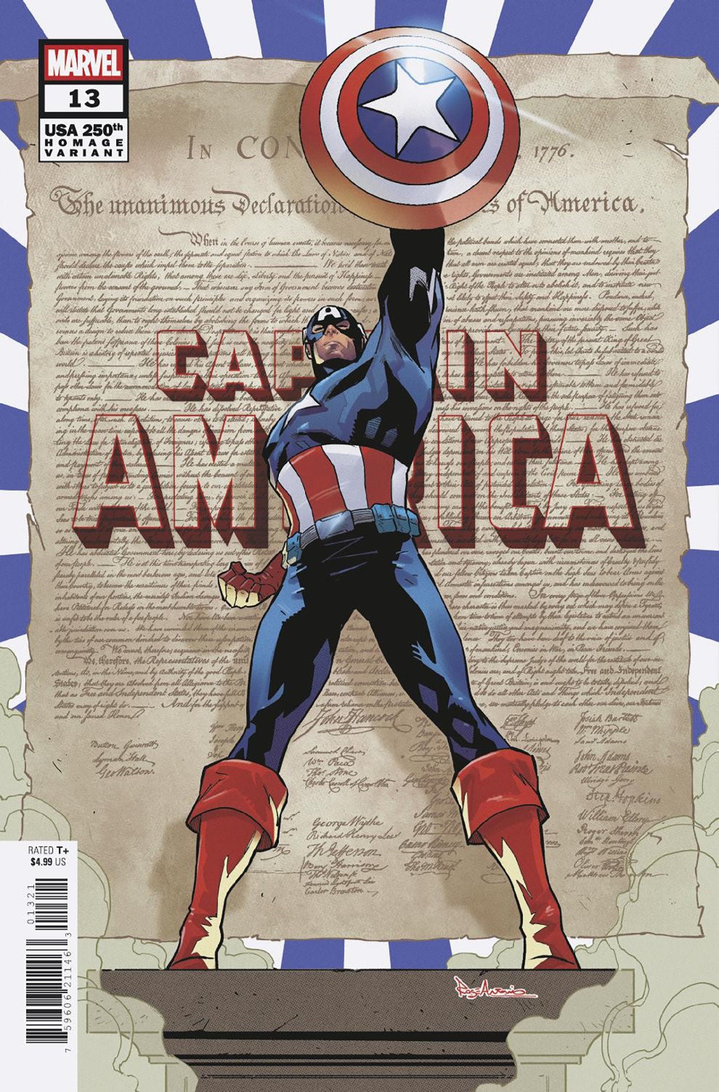 Captain America #13 Roge Antonio 250th Homage Variant