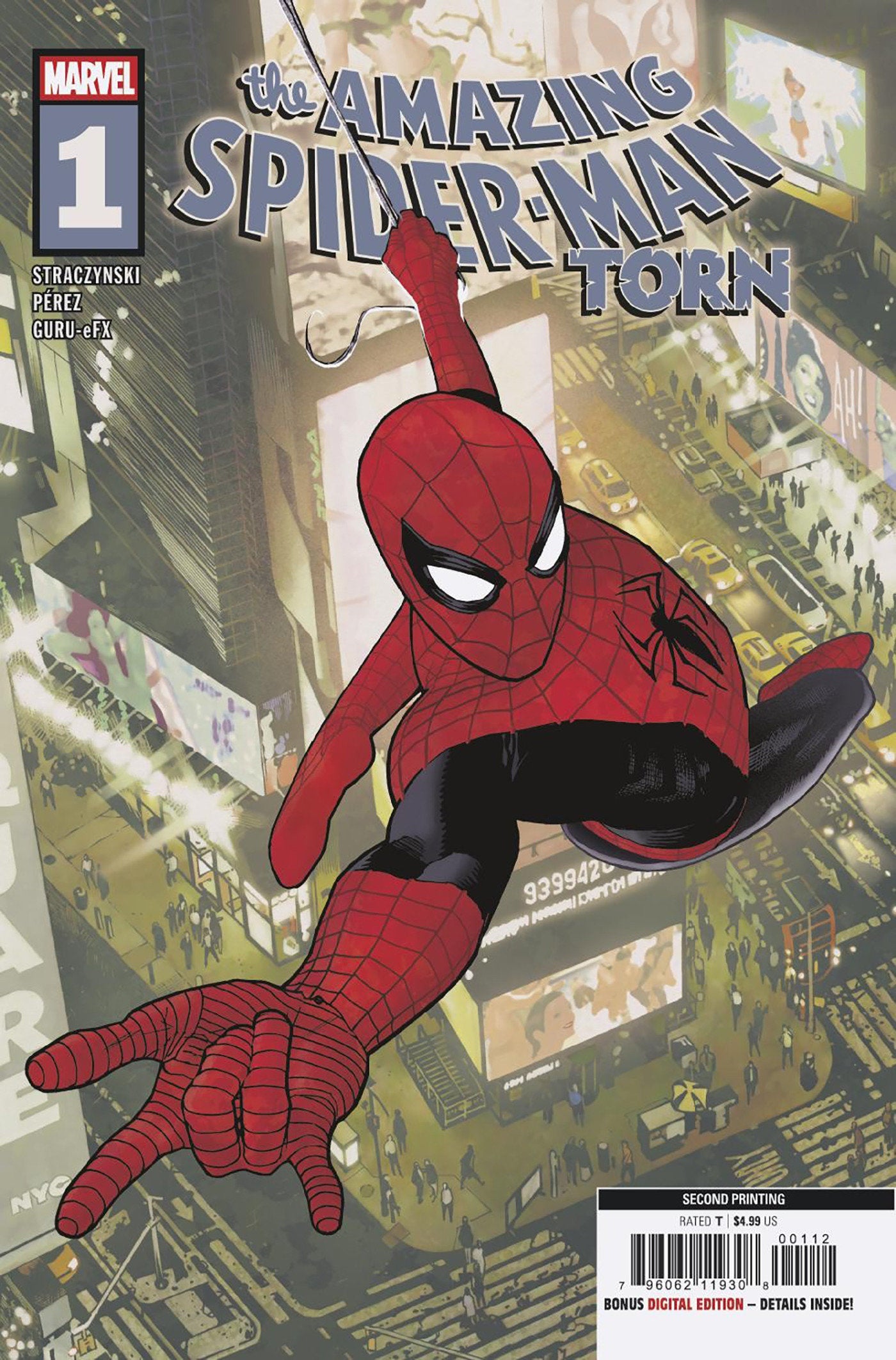 Amazing Spider-Man Torn #1 Adam Hughes 2nd Printing Variant
