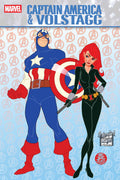 Captain America & Volstagg #1 Brooks Animated-Style Variant