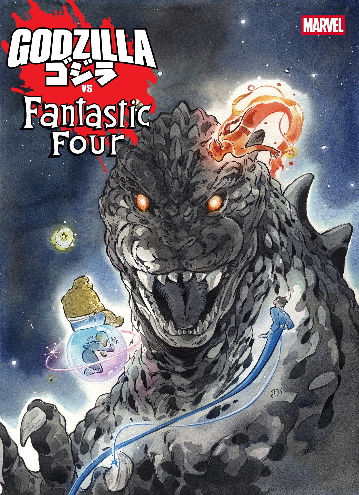 Godzilla vs Fantastic Four #1 Peach Momoko Variant