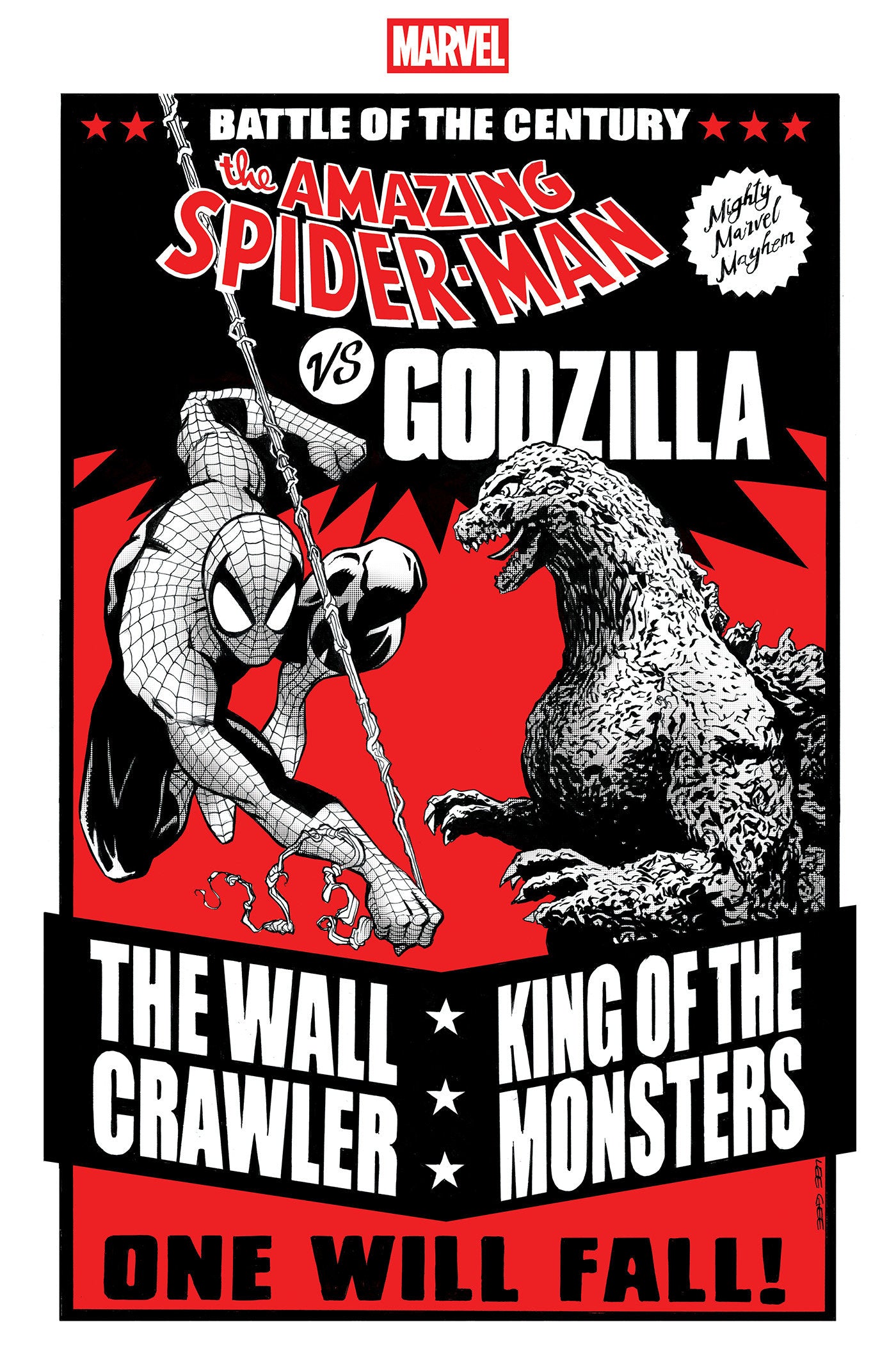 Godzilla vs Spider-Man #1 Lee Garbett Versus Variant