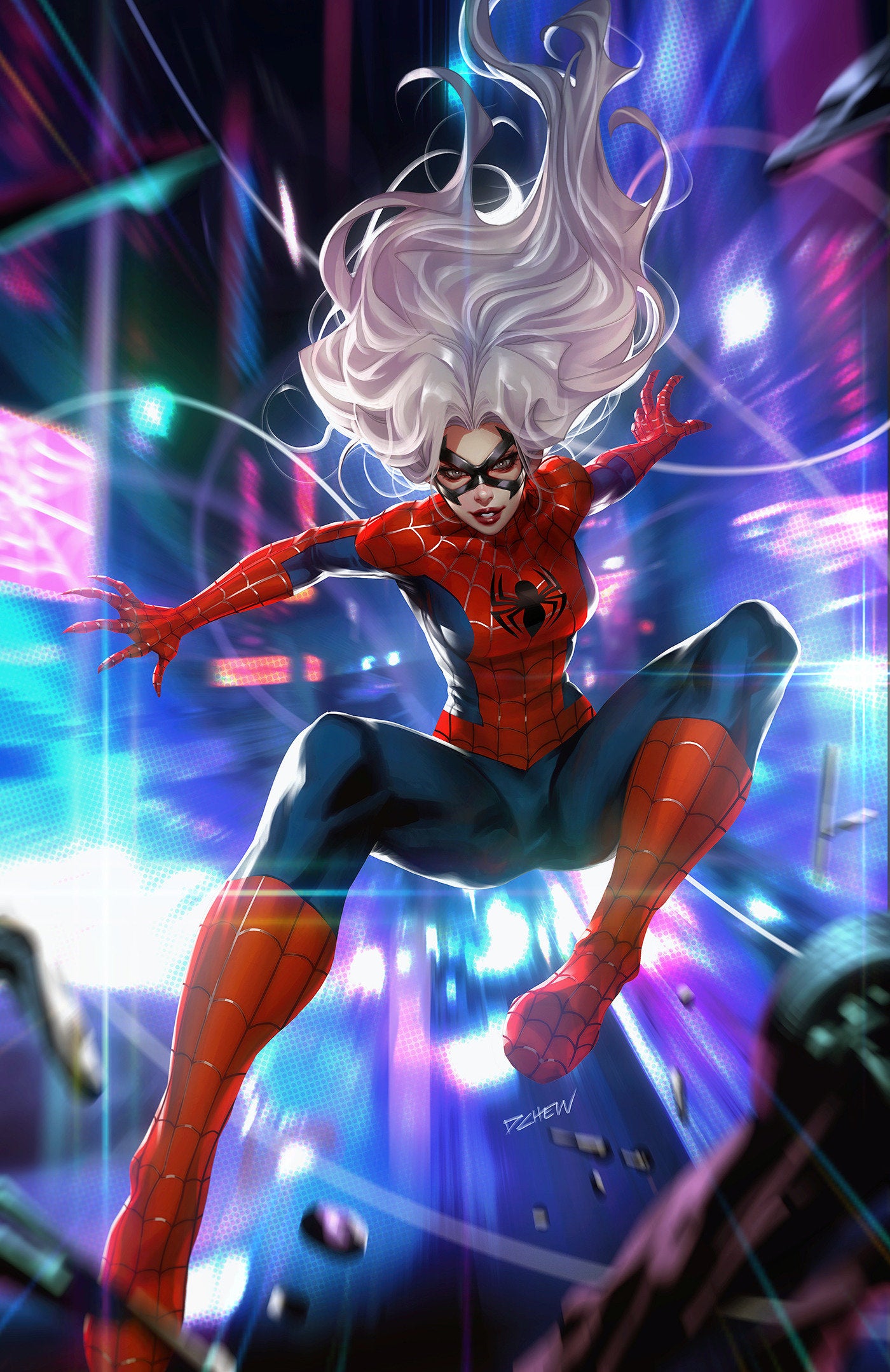 Black Cat #1 50 Copy Derrick Chew Full Art Variant