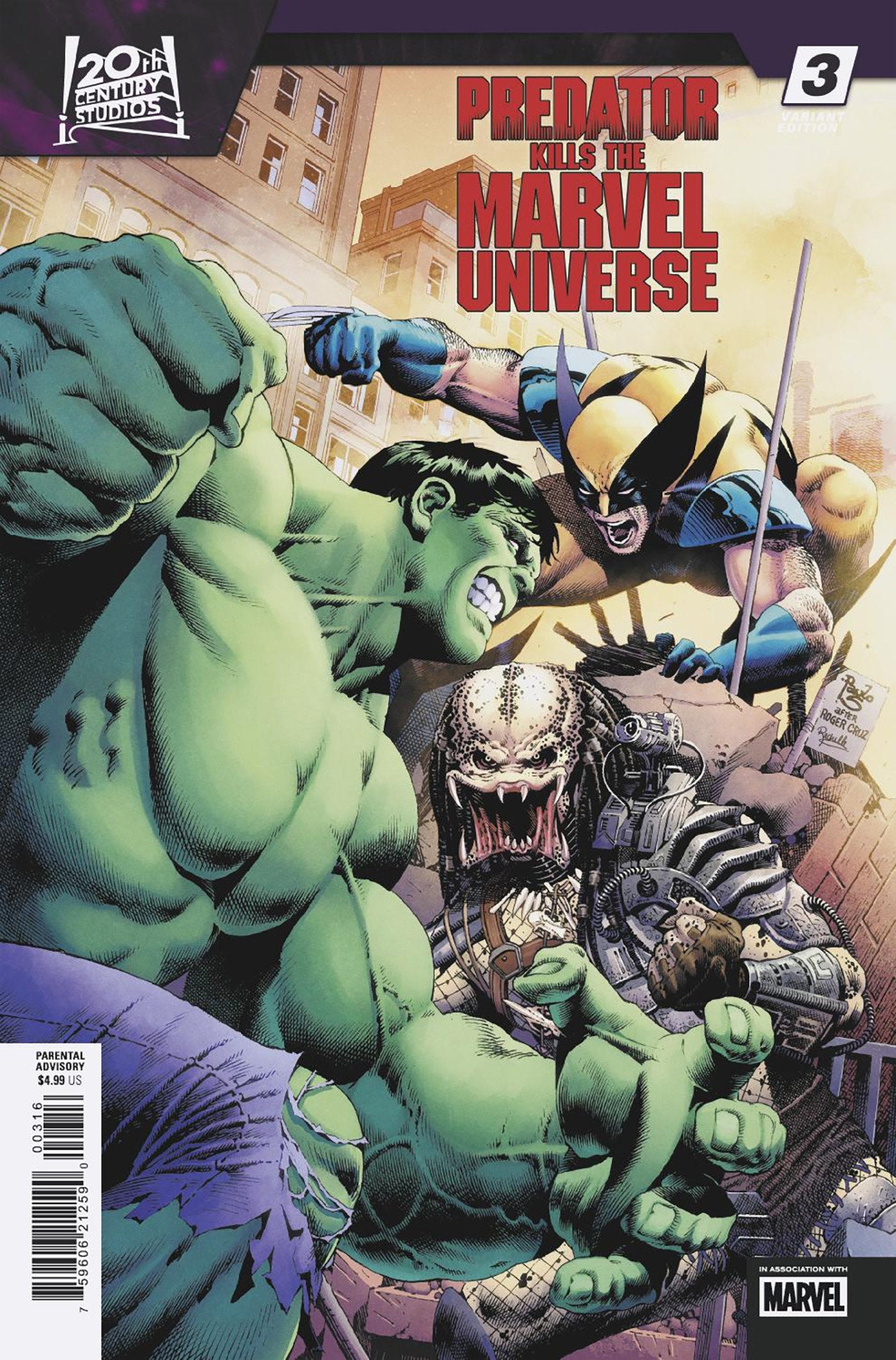Predator Kills The Marvel Universe #3 25 Copy Paulo Siqueira Variant
