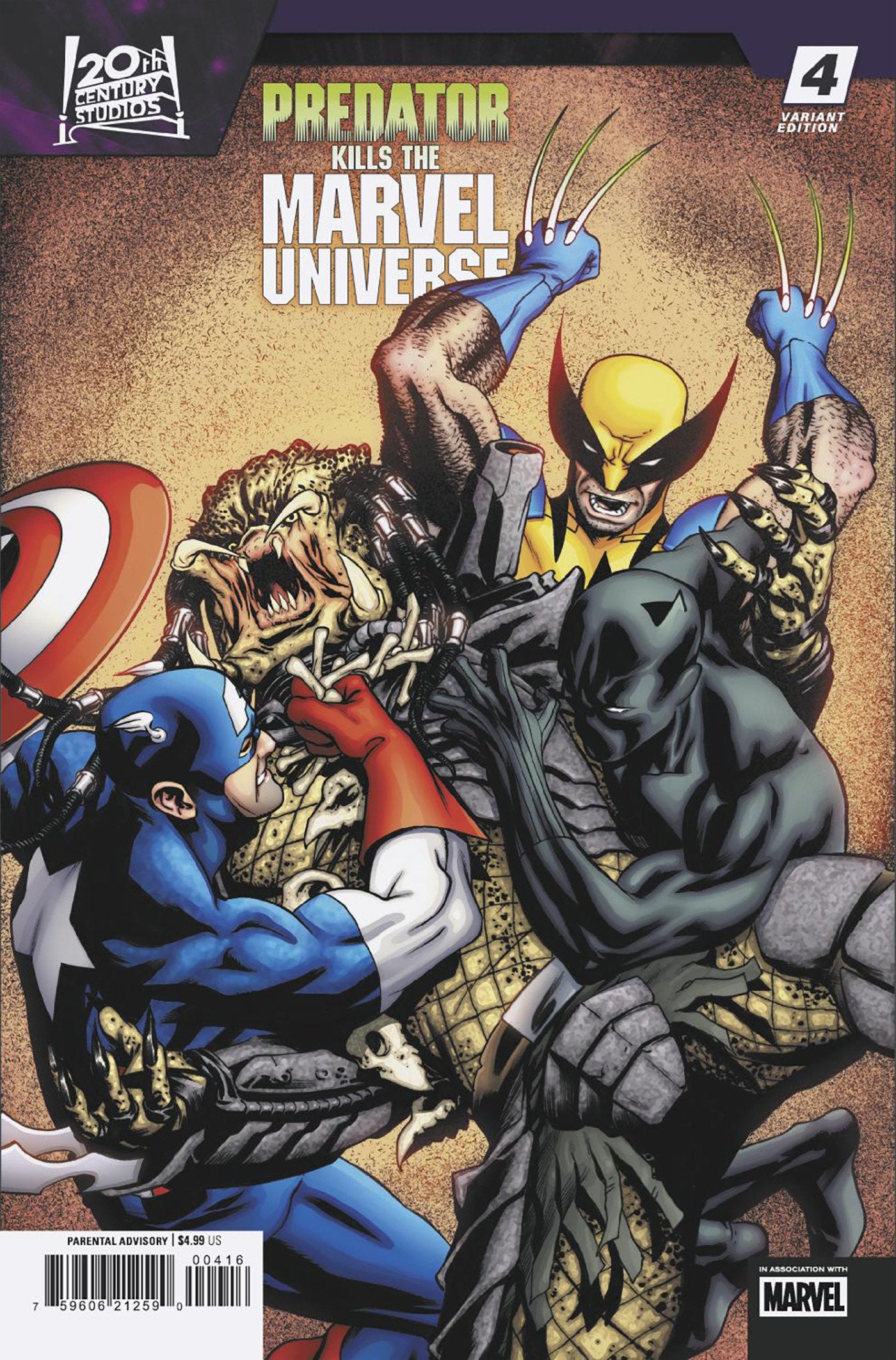Predator Kills The Marvel Universe #4 25 Copy Mike McKone Variant