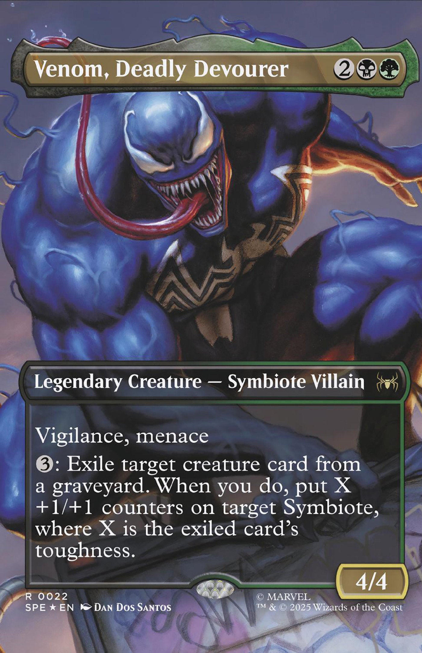 Venom #258 Dan Dos Santos Magic The Gathering Variant
