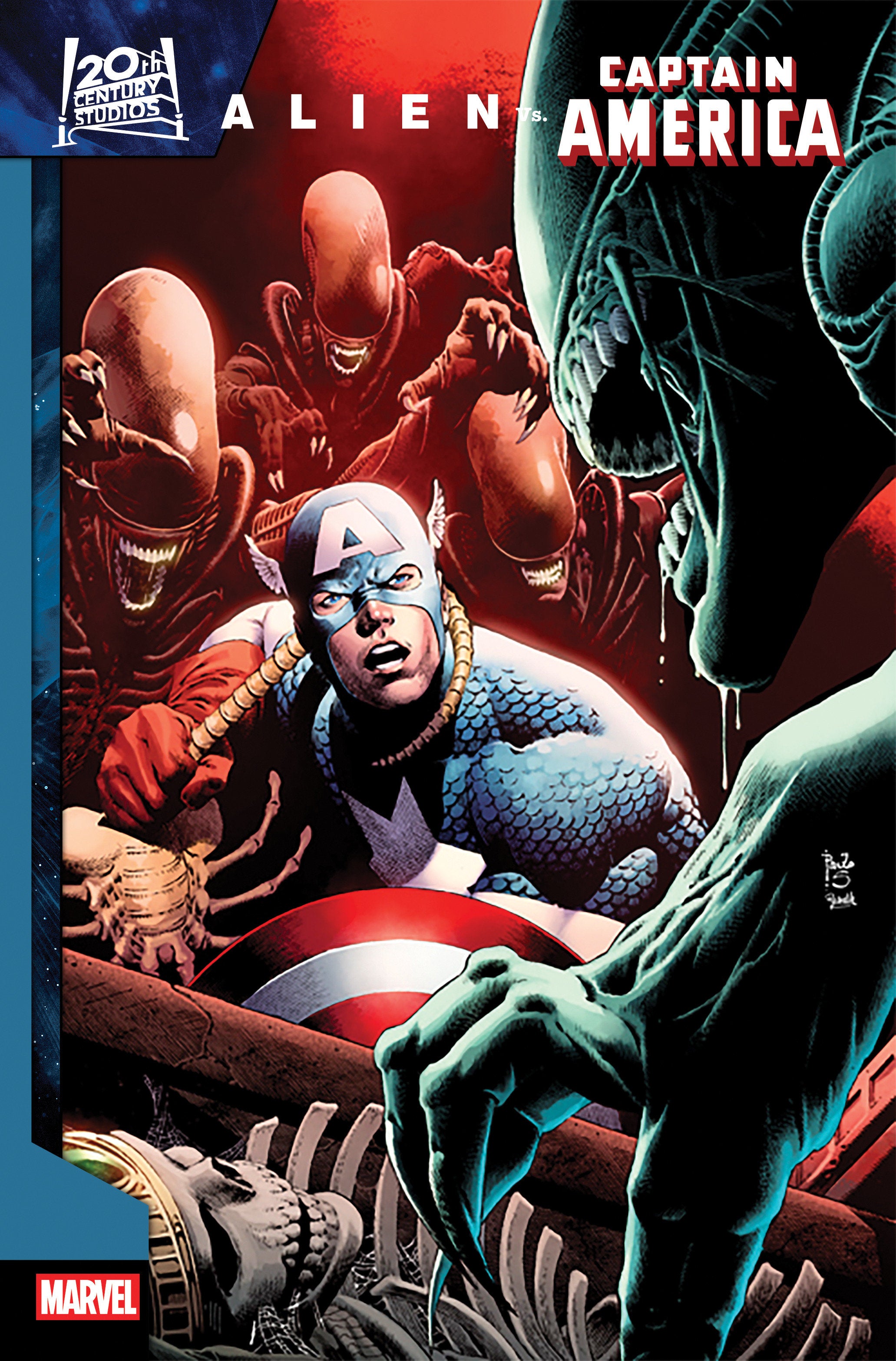 Alien vs Captain America #1 25 Copy Paulo Siqueira Variant