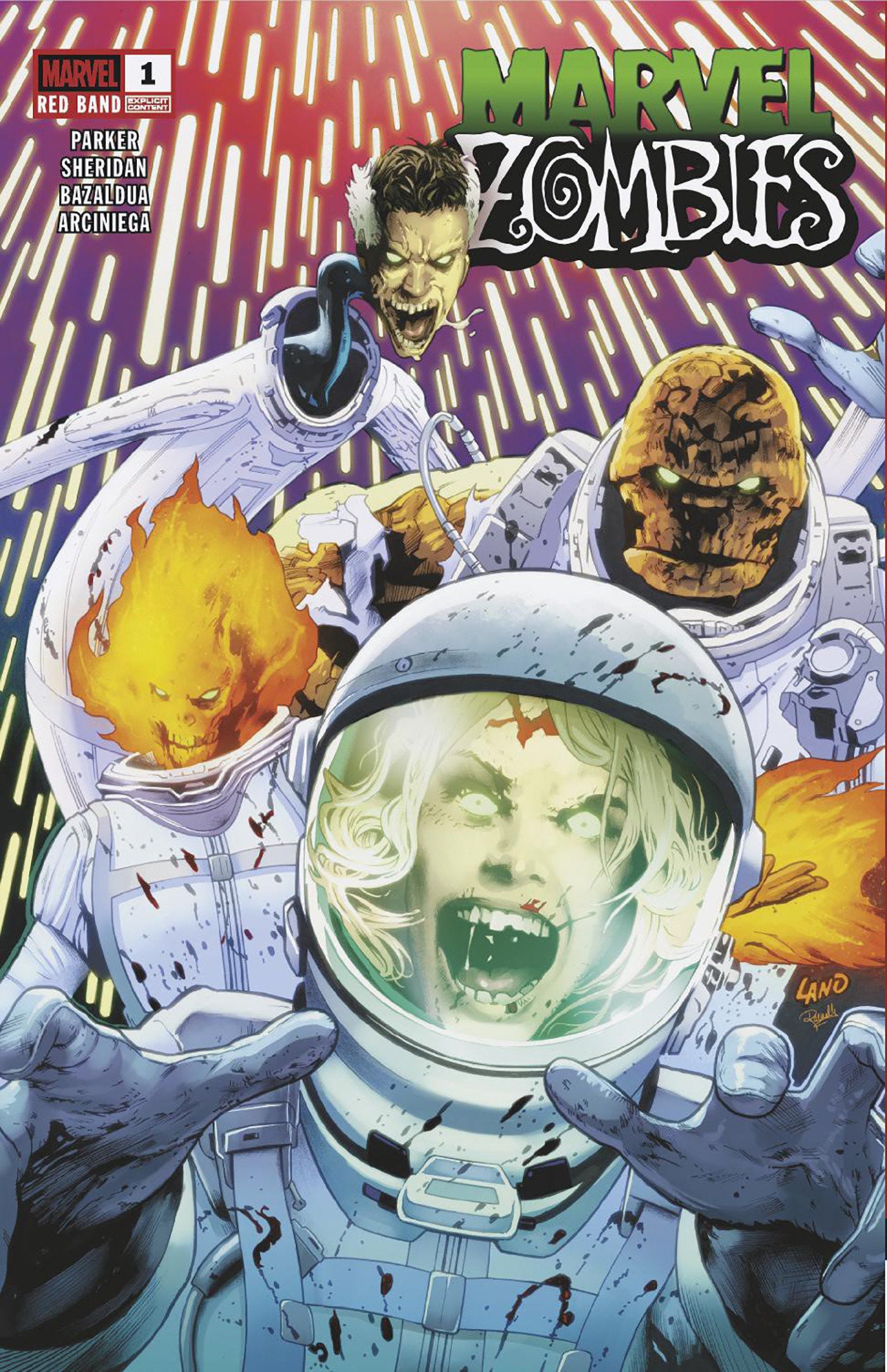 Marvel Zombies Red Band #1 Greg Land 2nd Printing Variant [Polybagged]
