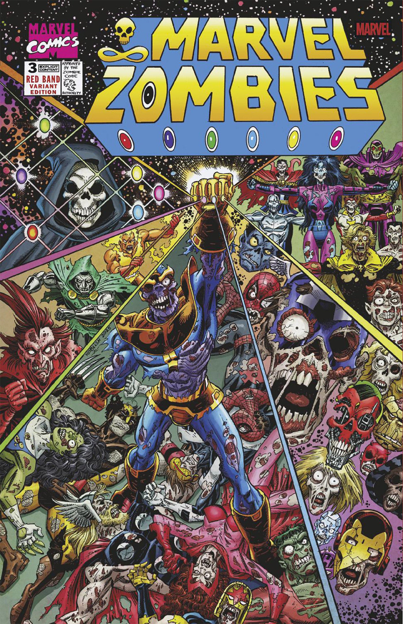 Marvel Zombies Red Band #3 Scott Koblish Retro Zombie Variant [Polybagged]