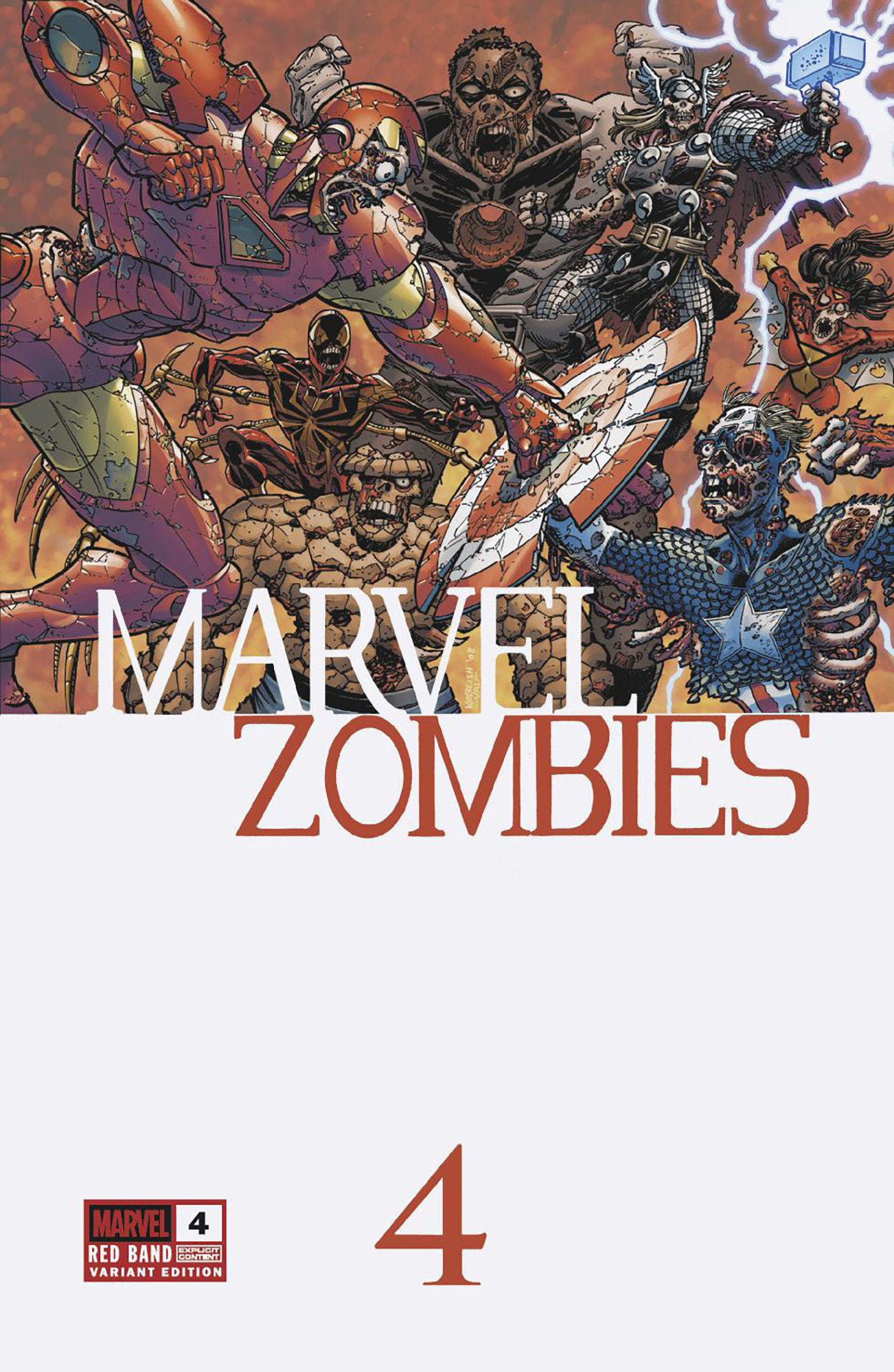 Marvel Zombies Red Band #4 Scott Koblish Retro Zombie Variant [Polybagged]