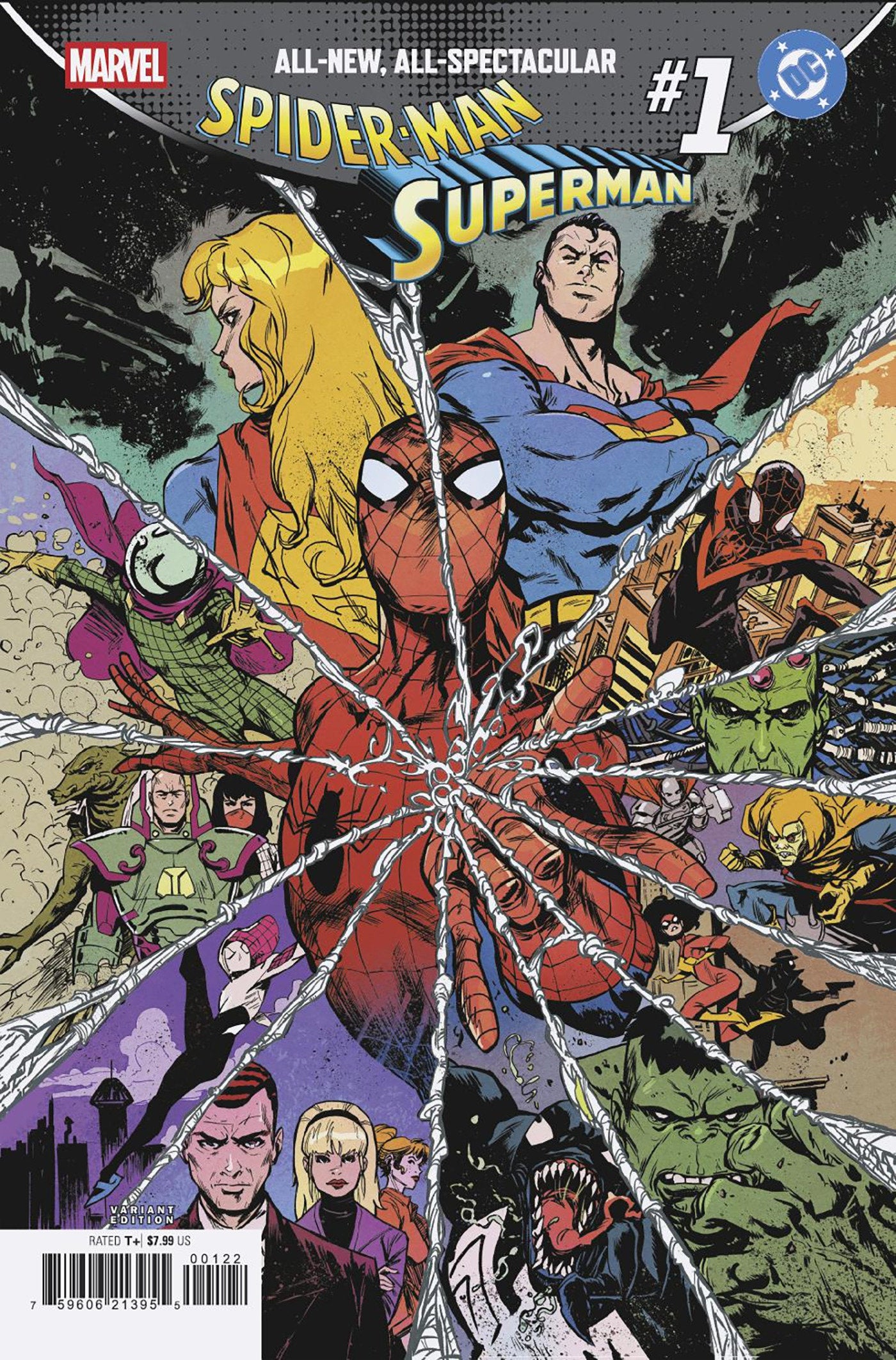 Marvel/DC Spider-Man/Superman #1 Sanford Greene Homage Variant