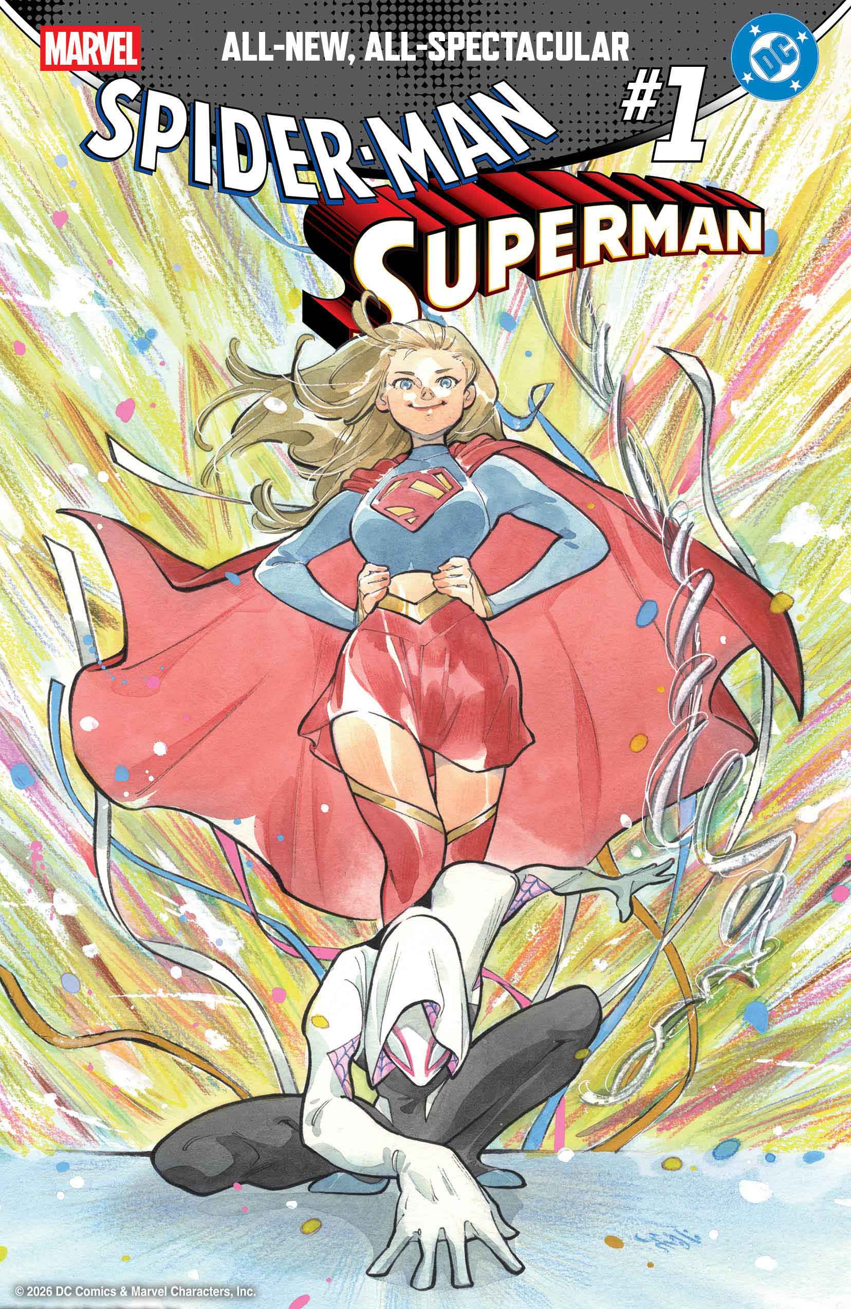 Marvel/DC Spider-Man/Superman #1 Peach Momoko Variant