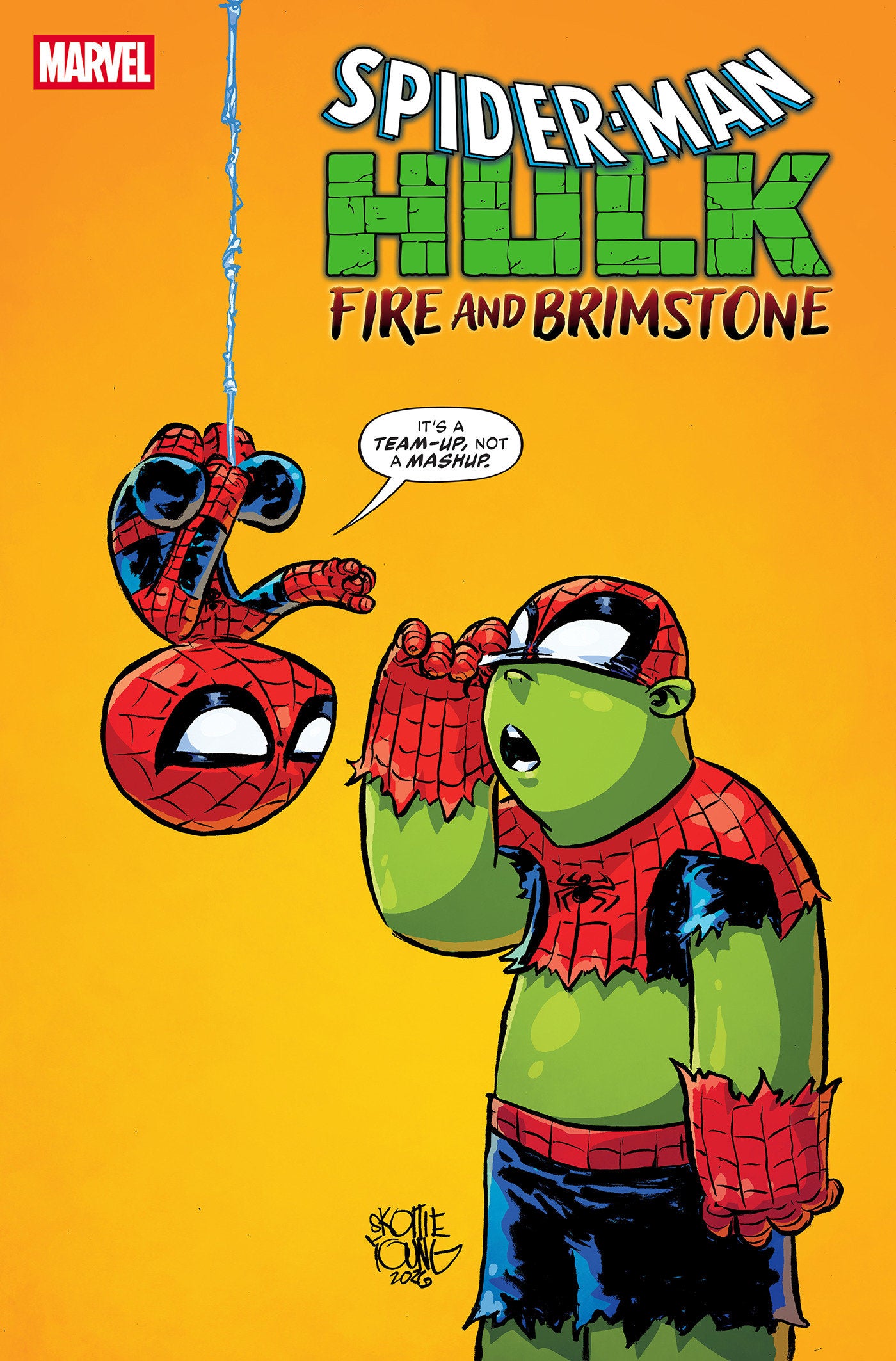 Spider-Man/Hulk Fire And Brimstone #1 Skottie Young Variant
