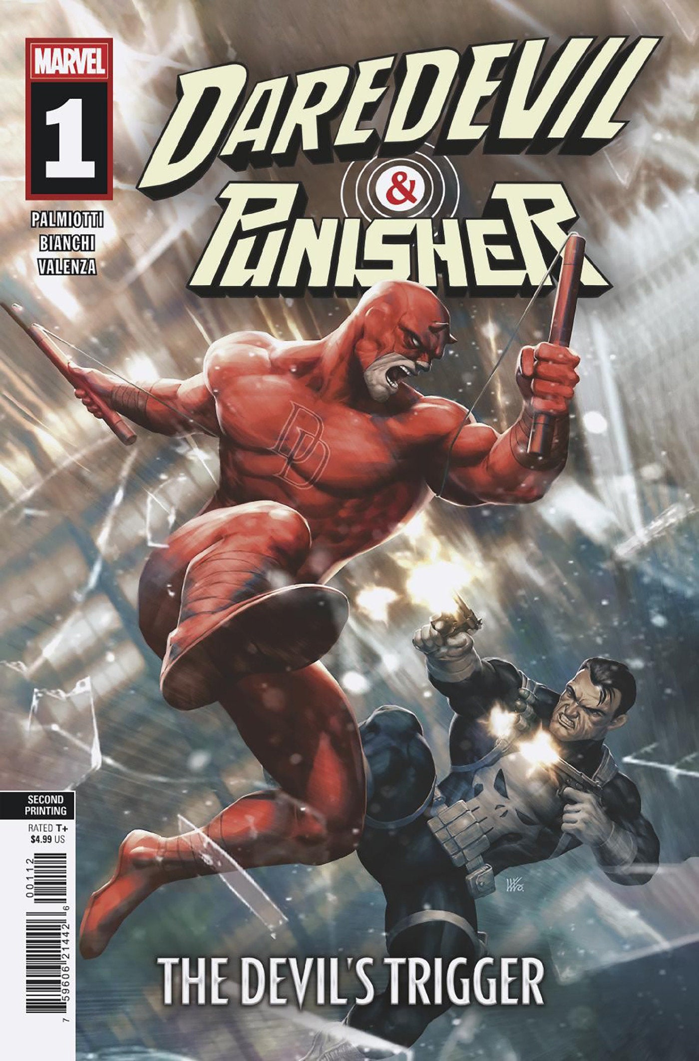Daredevil/Punisher Devils Trigger #1 Kendrick Lim 2nd Printing Variant