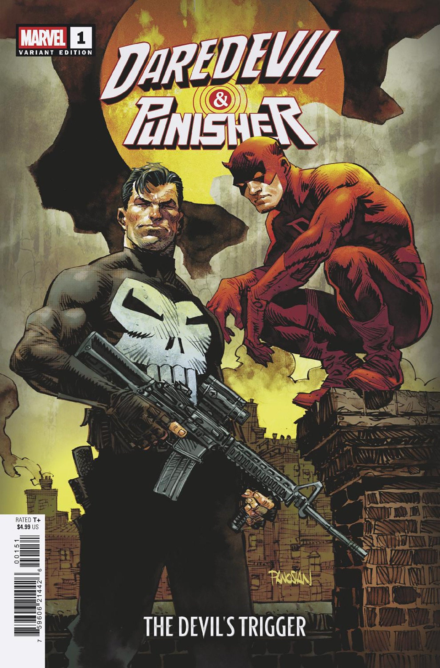 Daredevil/Punisher Devils Trigger #1 Dan Panosian Variant
