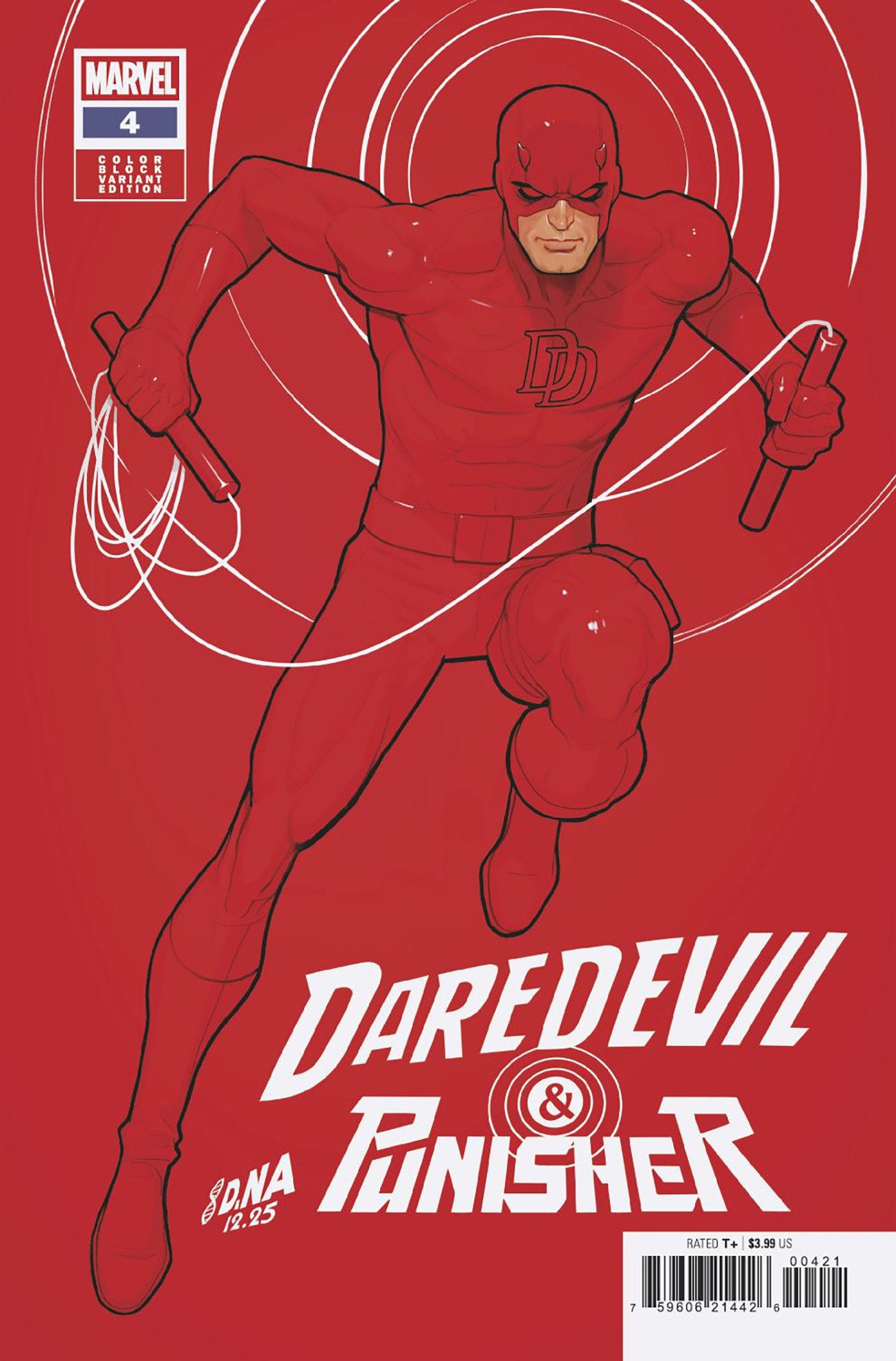 Daredevil/Punisher Devils Trigger #4 David Nakayama Color Block Red Variant