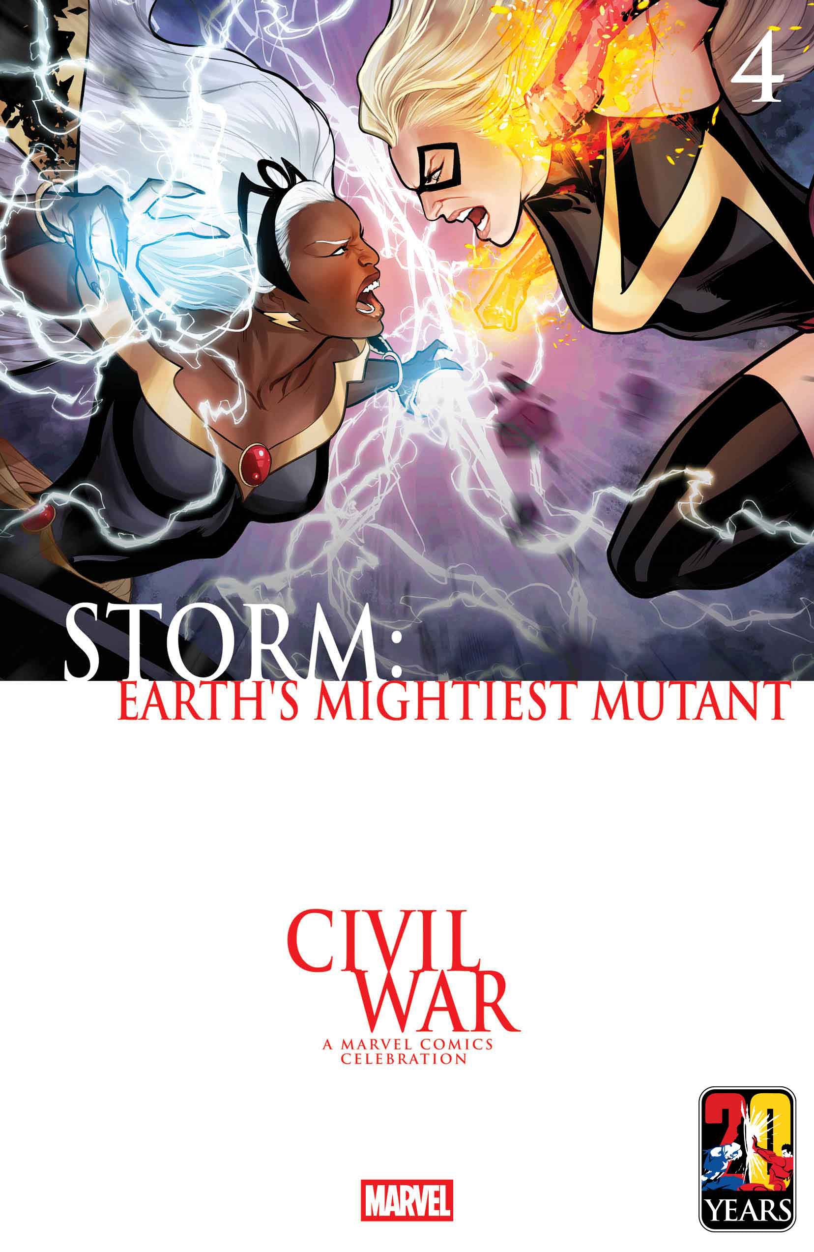 Storm Earths Mightiest Mutant #4 Lucas Werneck Civil War Celebration Variant