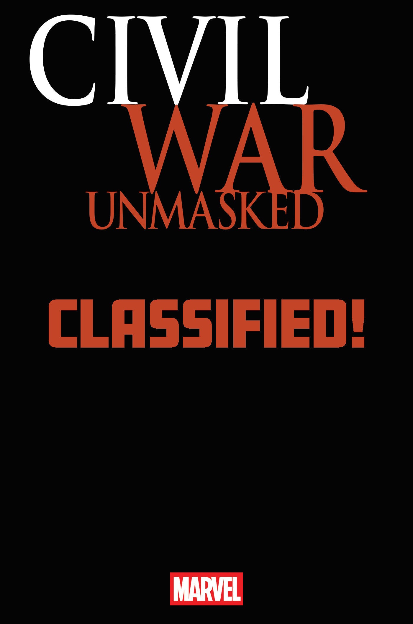 Civil War Unmasked #2 Classified Artist Magic The Gathering Variant