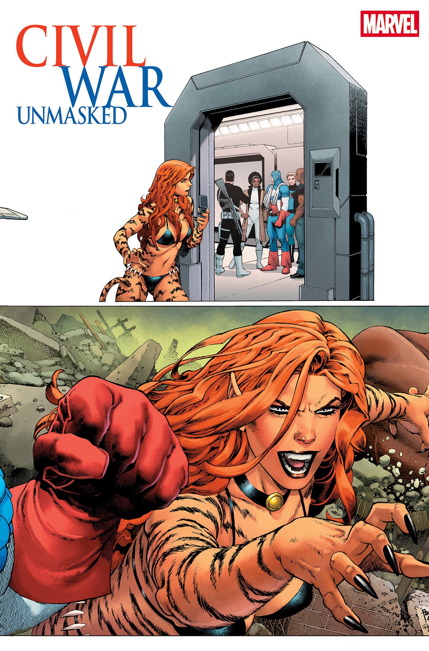 Civil War Unmasked #4 Paulo Siqueira 5 Part Connecting Variant